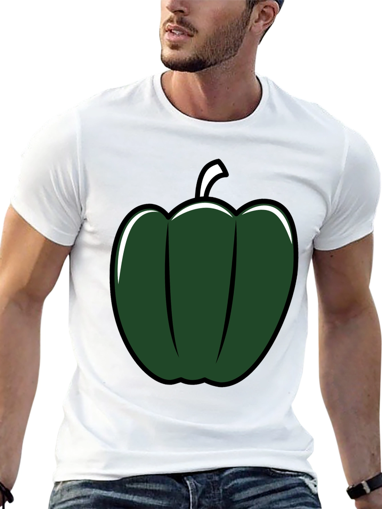 Green Pepper Graphic Tee - Stylish & Unique!