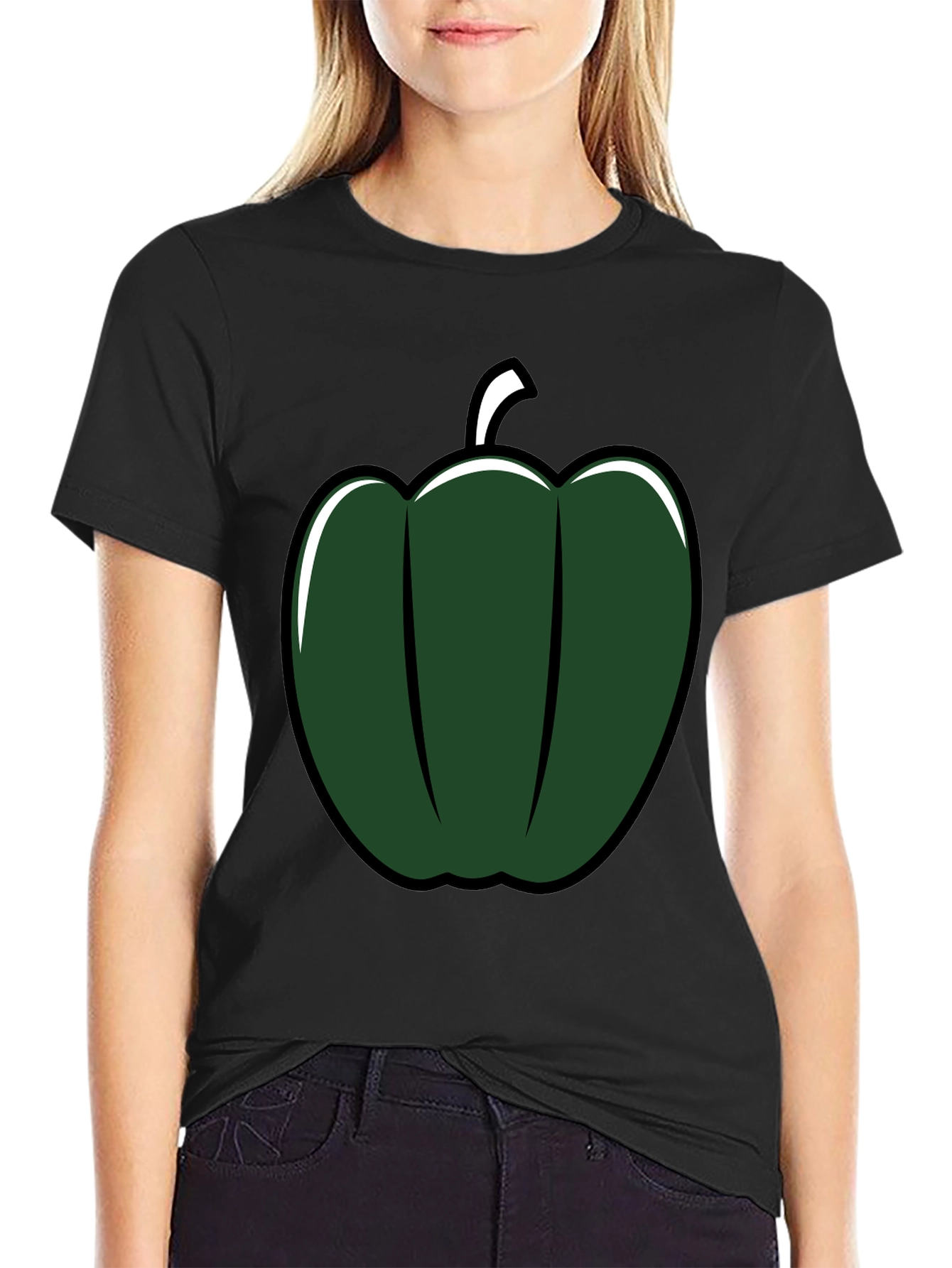 Green Pepper Graphic Tee - Stylish & Unique!