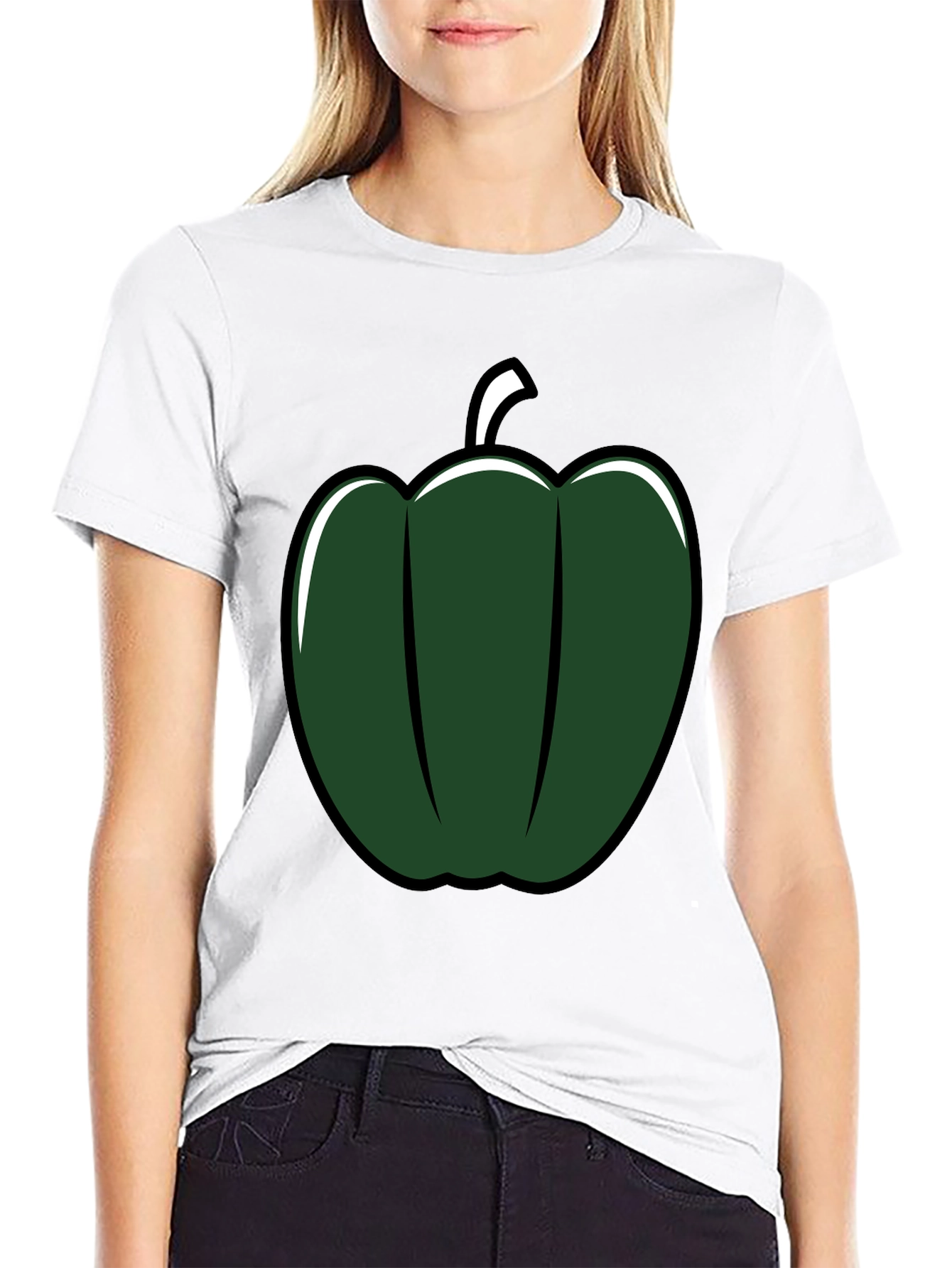 Green Pepper Graphic Tee - Stylish & Unique!