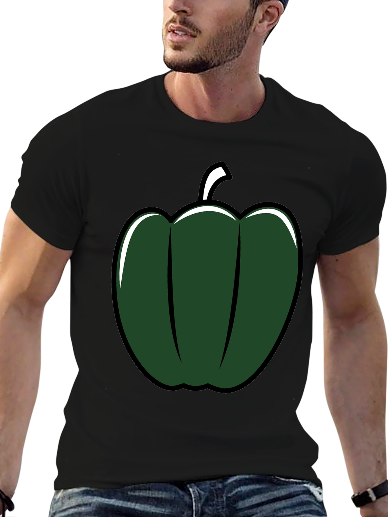 Green Pepper Graphic Tee - Stylish & Unique!