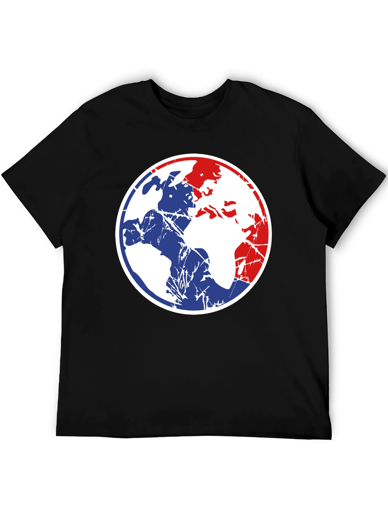 Distressed World Graphic Tee - Cool Casual Style