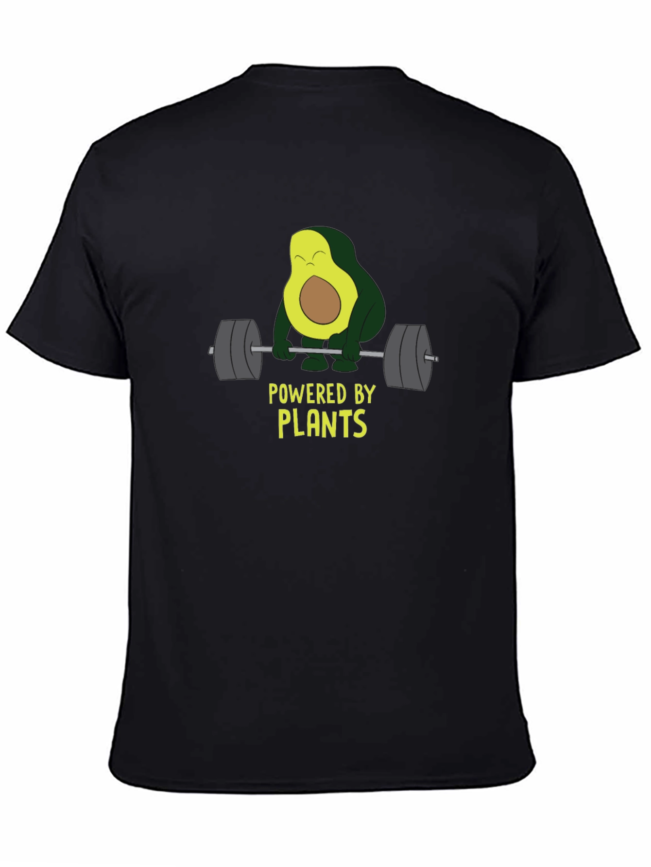 Powered By Plants Avocado Lifting Weights T-Shirt