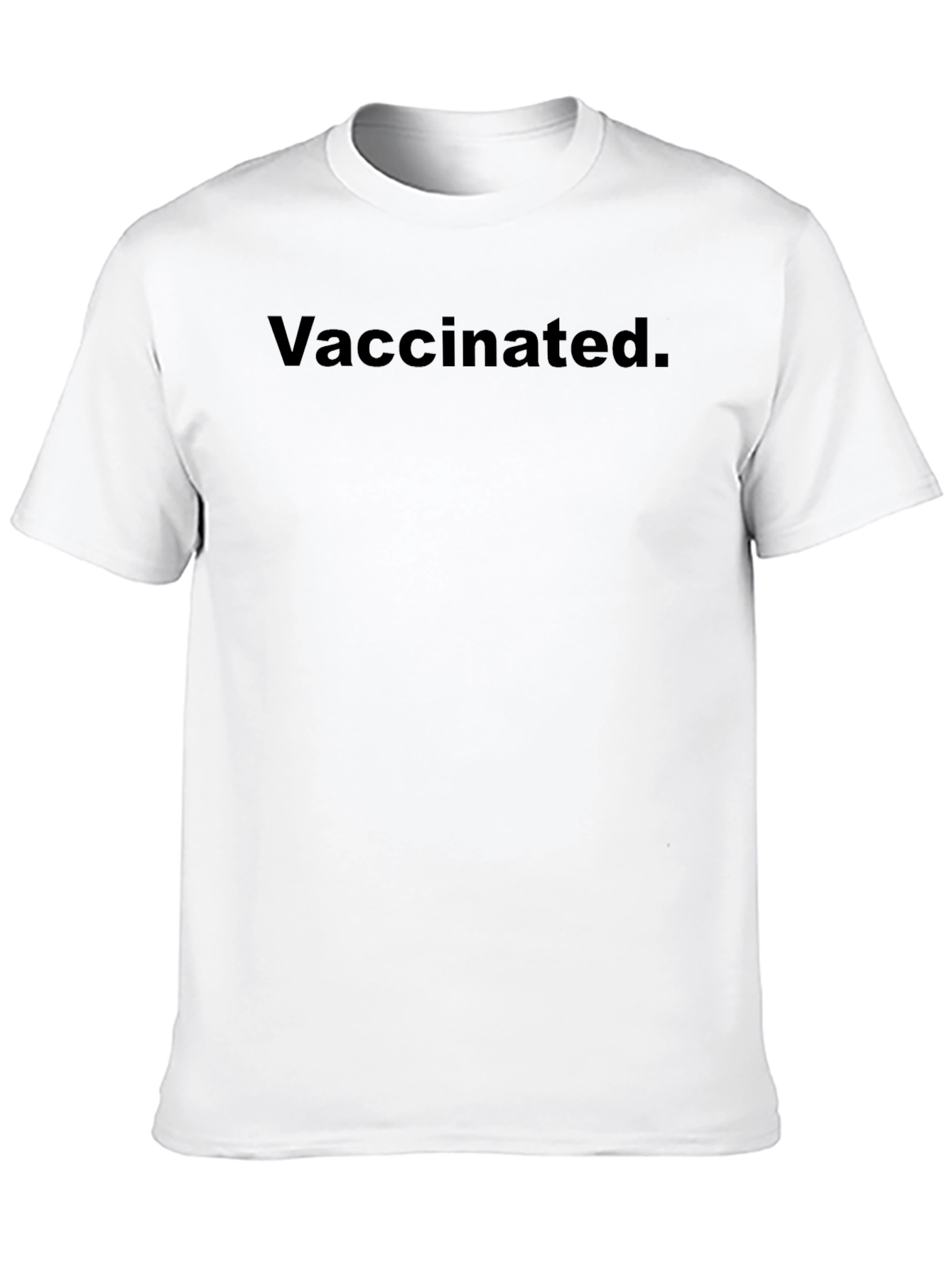 Vaccinated Black T-Shirt - Show Your Status!