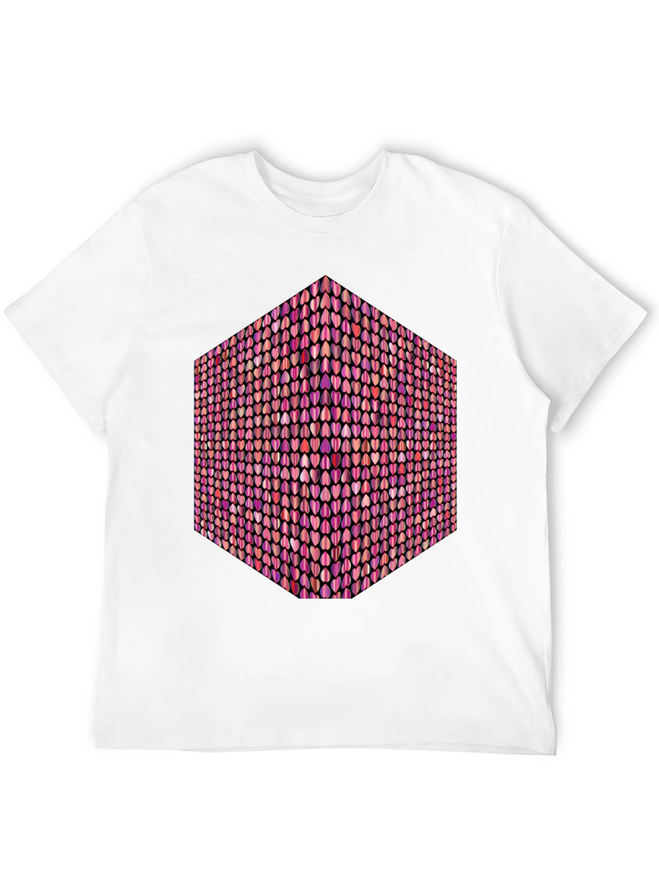 Heart Cube Graphic Tee - Black