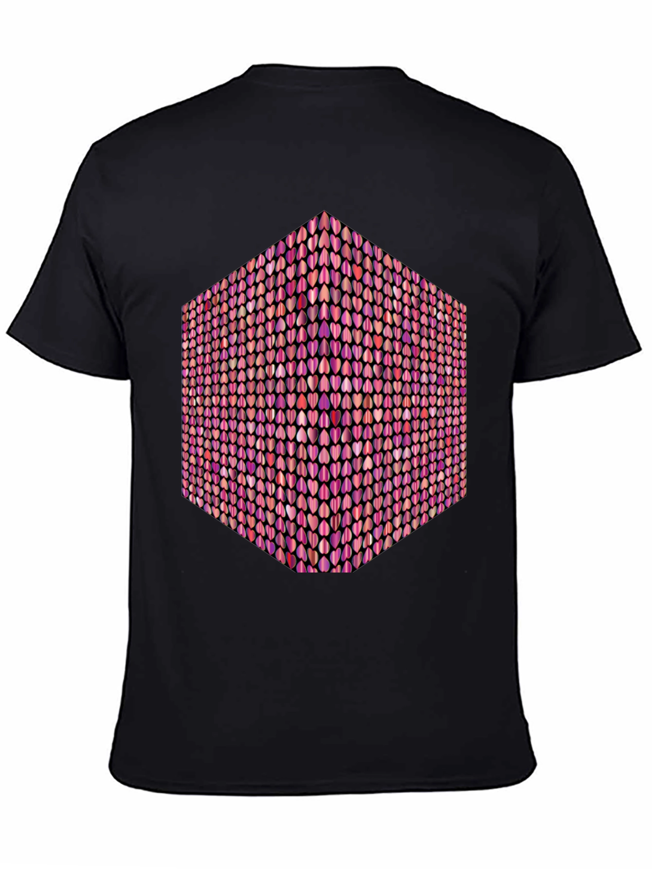 Heart Cube Graphic Tee - Black