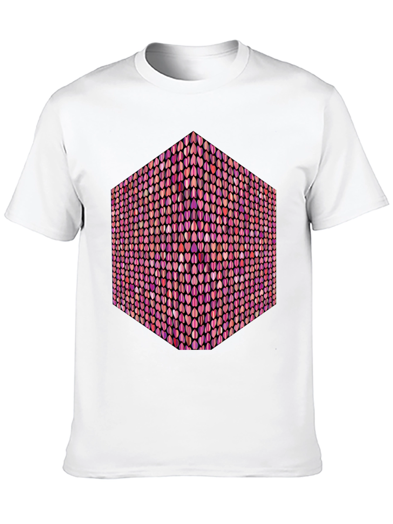 Heart Cube Graphic Tee - Black