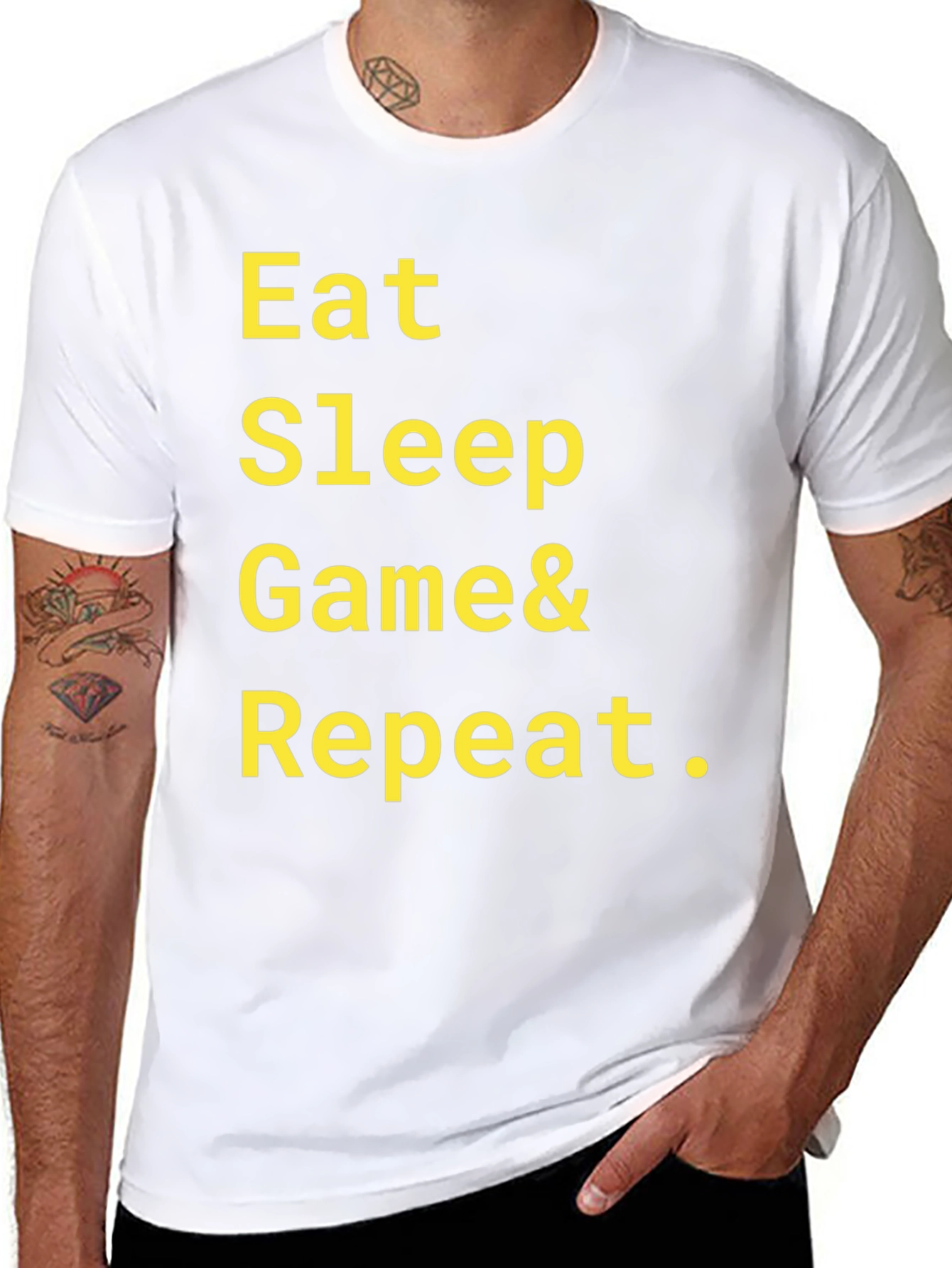 Eat Sleep Game Repeat T-Shirt