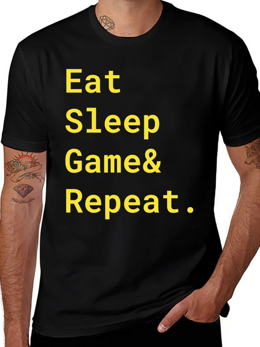 Eat Sleep Game Repeat T-Shirt