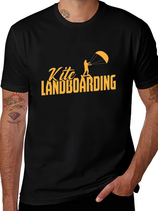 Kite Landboarding Graphic Tee - Black T-Shirt