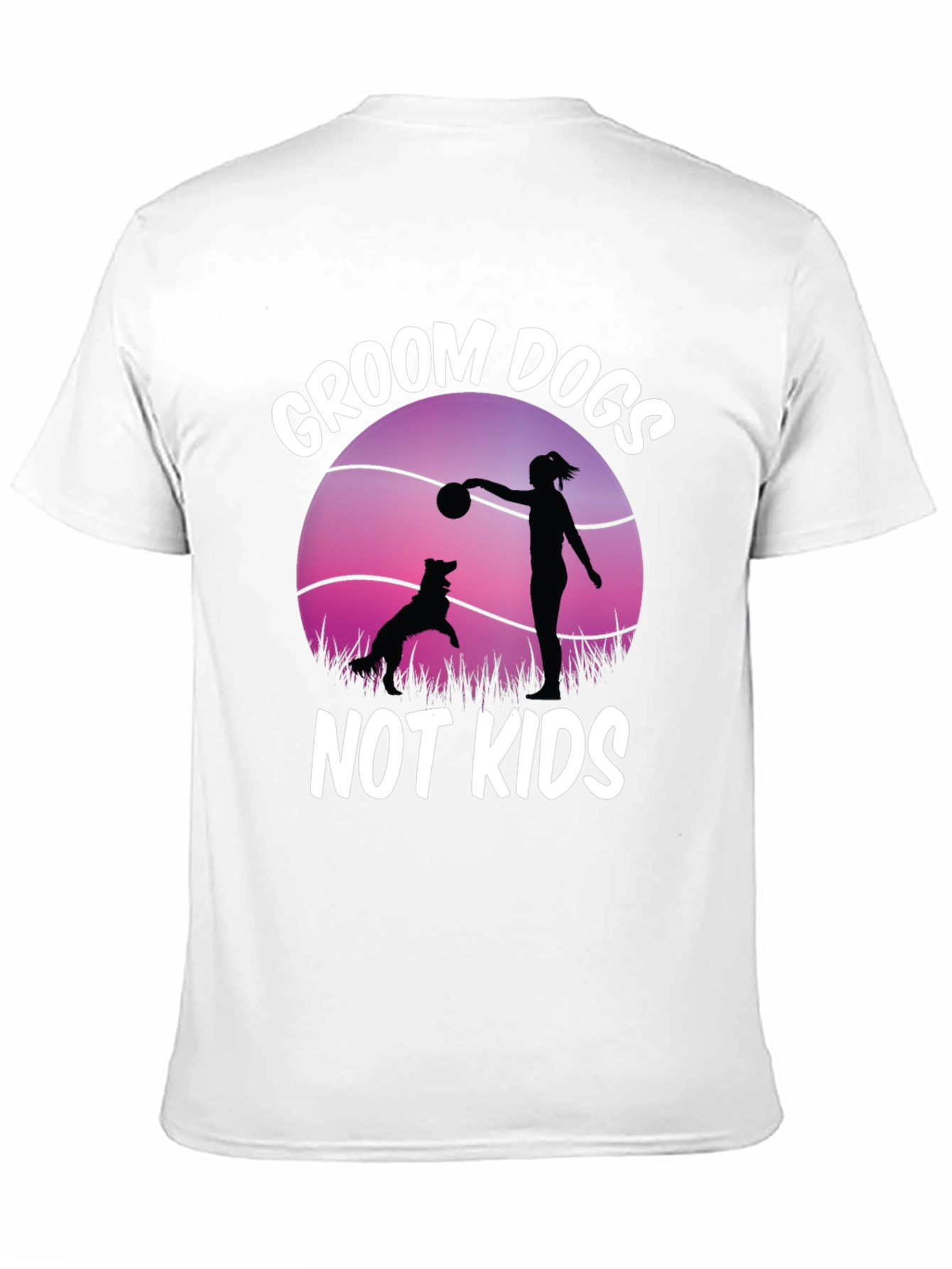 Groom Dogs Not Kids Graphic Tee