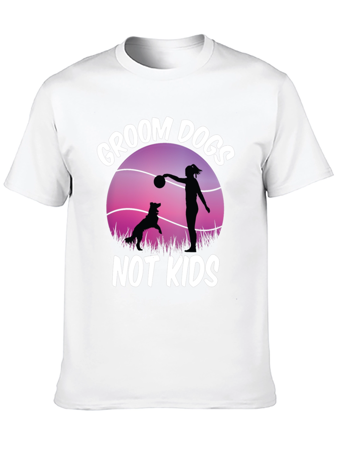 Groom Dogs Not Kids Graphic Tee
