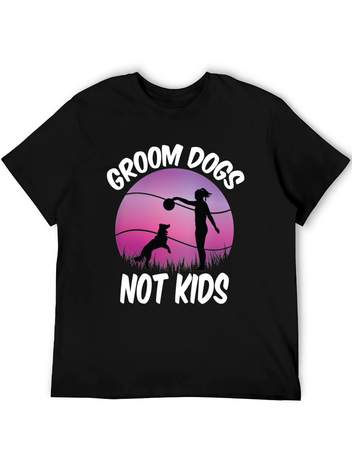 Groom Dogs Not Kids Graphic Tee