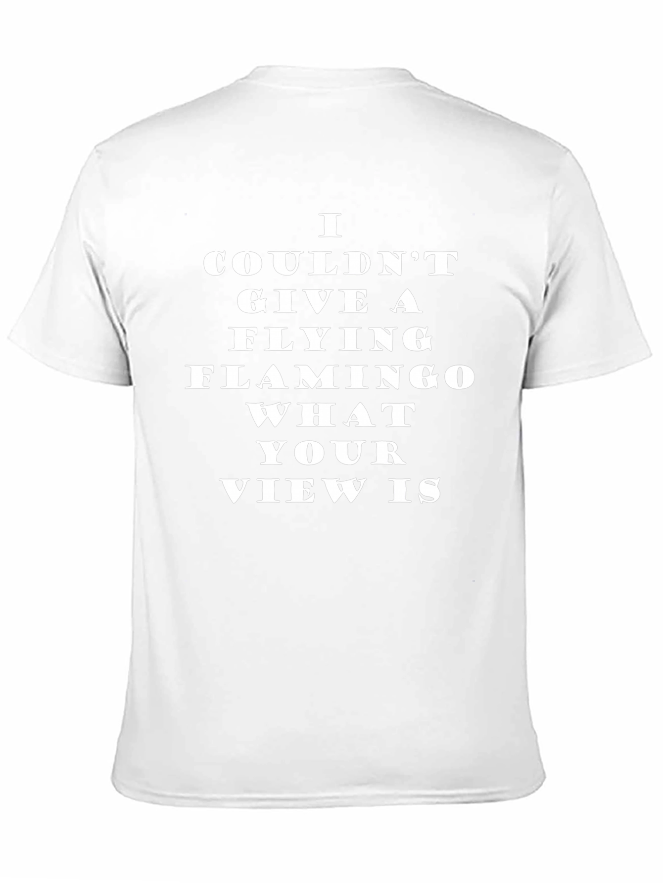 Funny Flamingo Graphic Novelty Black T-Shirt for Men