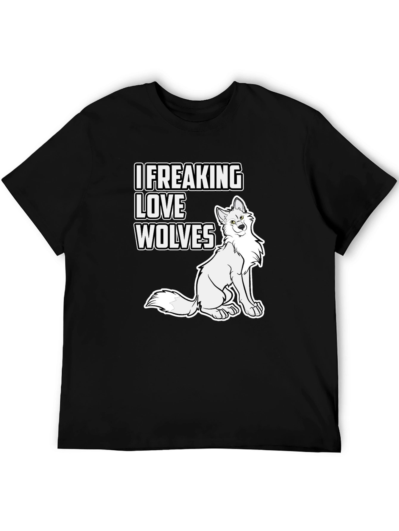 I Freaking Love Wolves Graphic T-Shirt