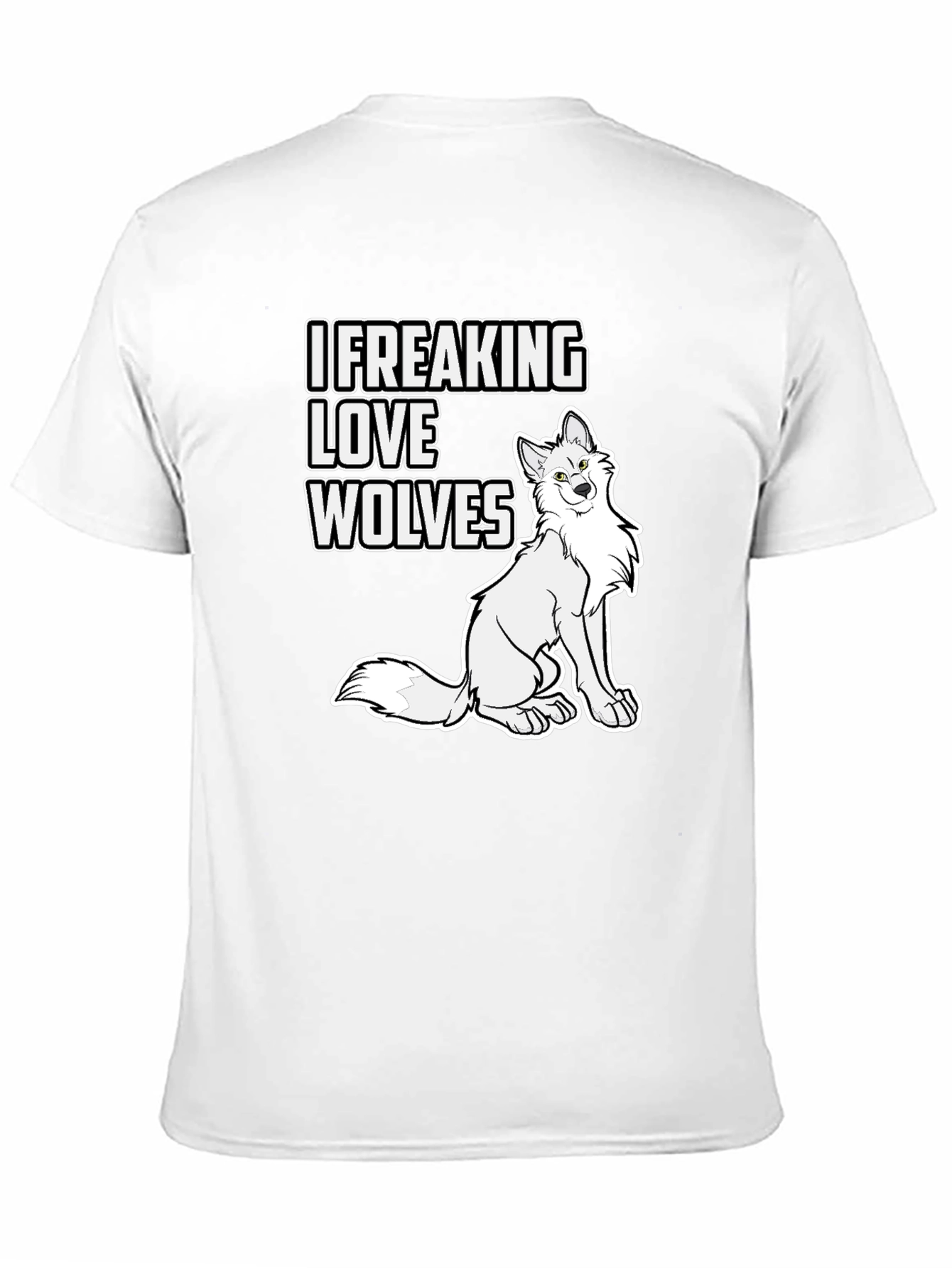 I Freaking Love Wolves Graphic T-Shirt