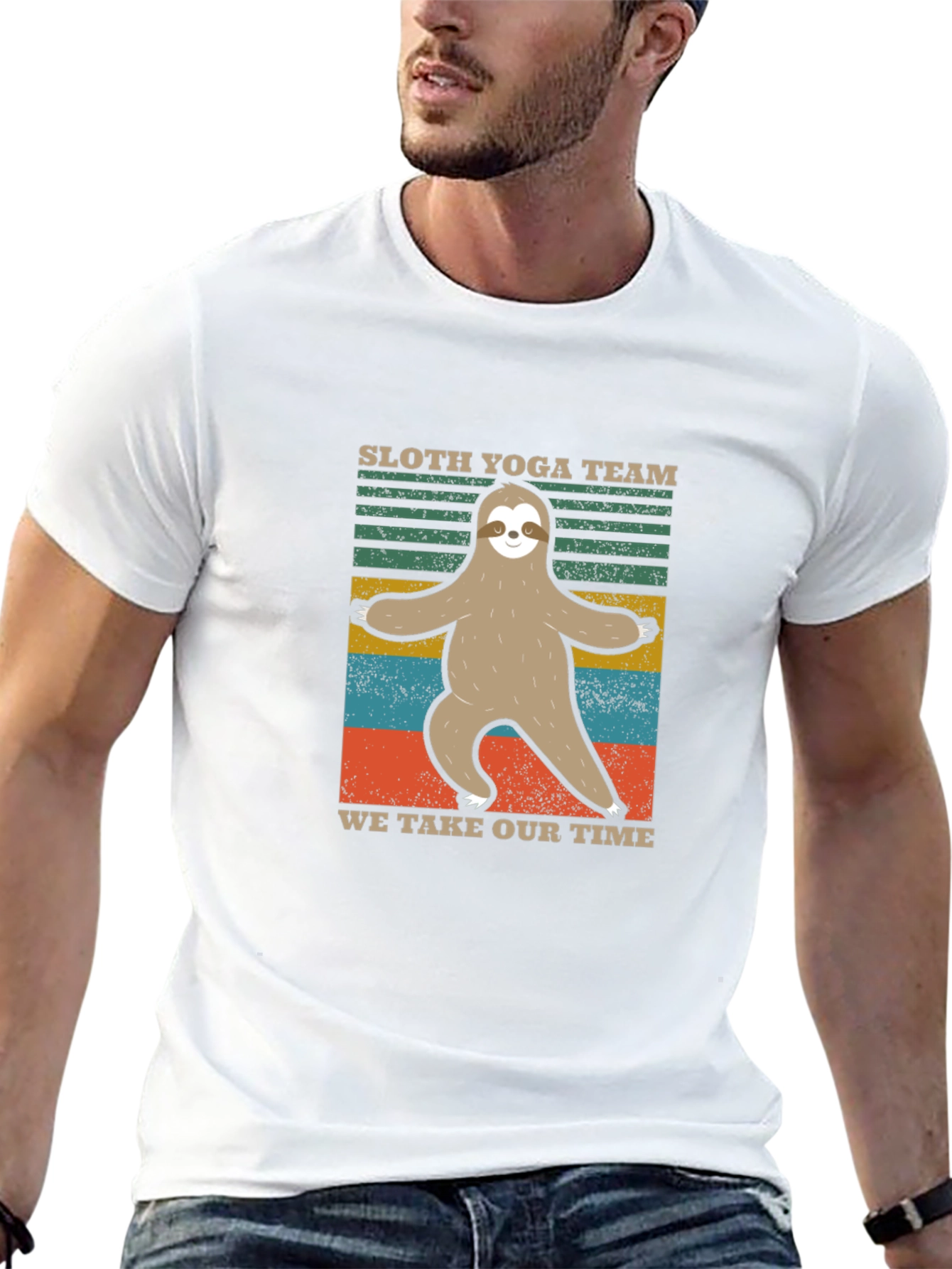 Sloth Yoga Team Tee - Relaxed Fit T-Shirt