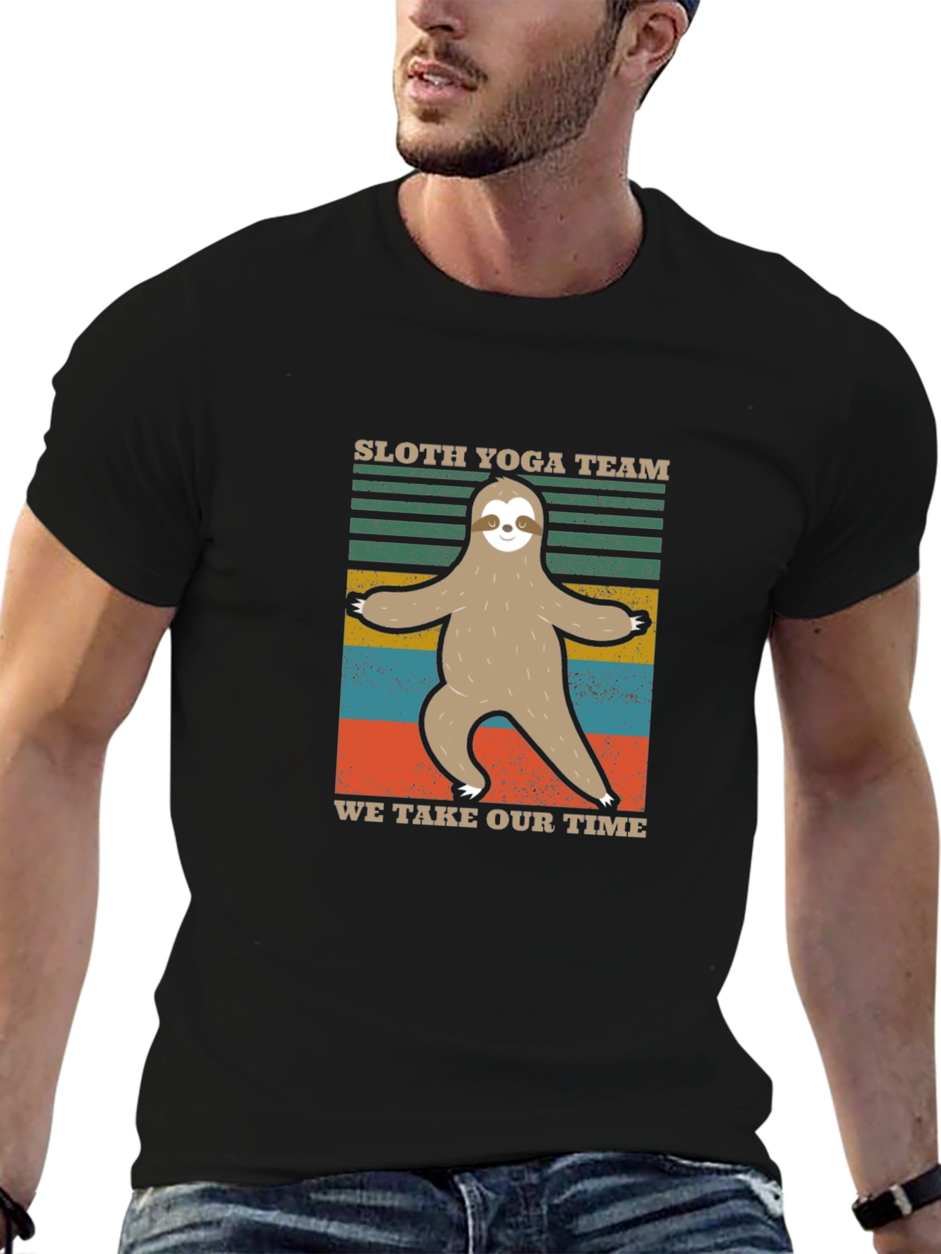 Sloth Yoga Team Tee - Relaxed Fit T-Shirt
