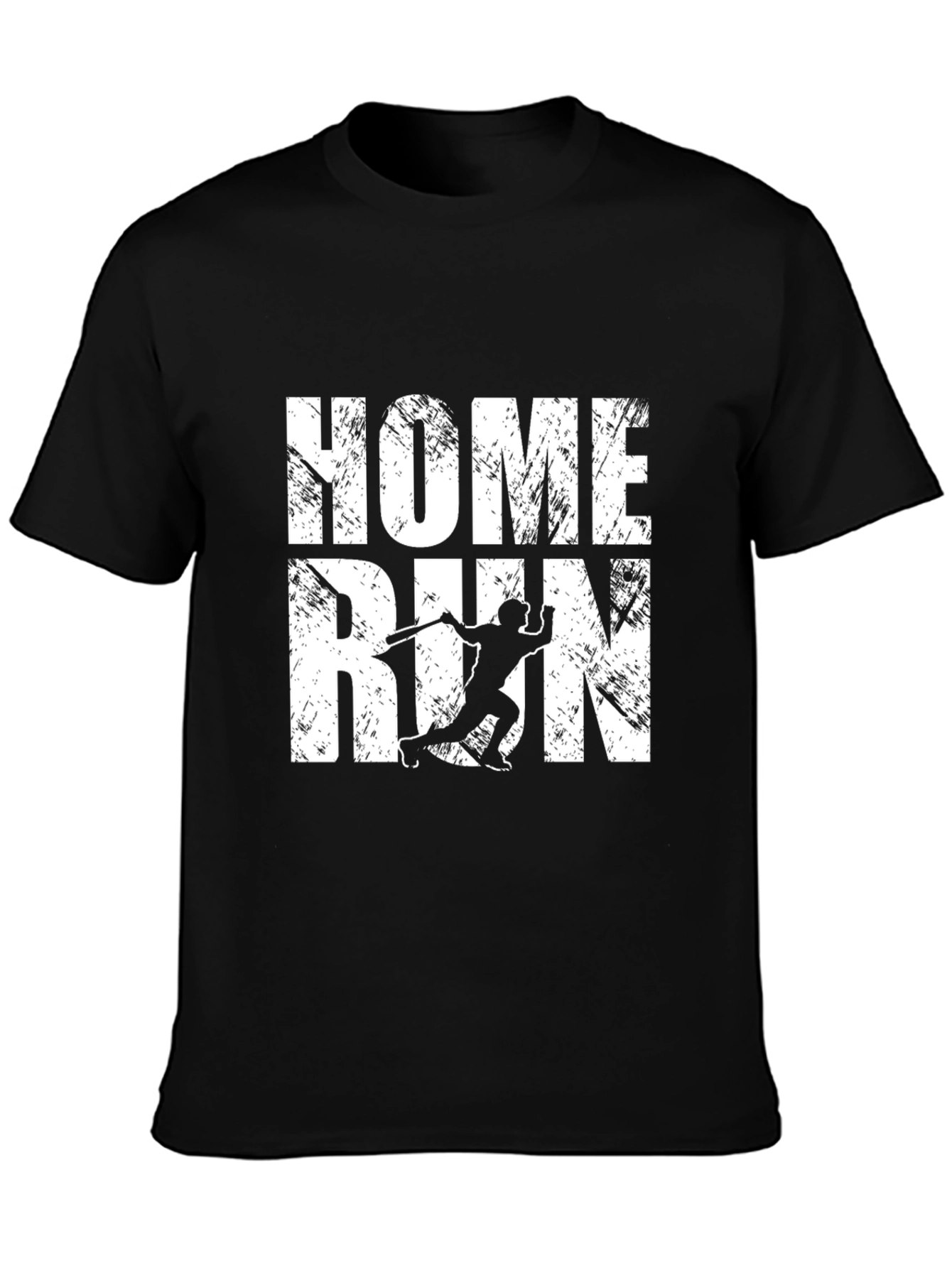 Home Run Baseball Graphic Tee - Black
