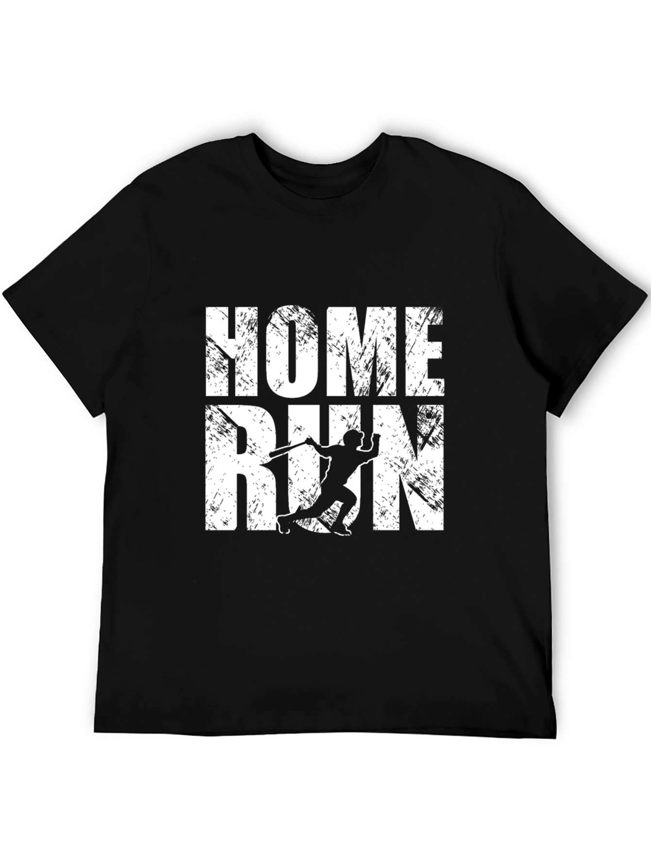 Home Run Baseball Graphic Tee - Black