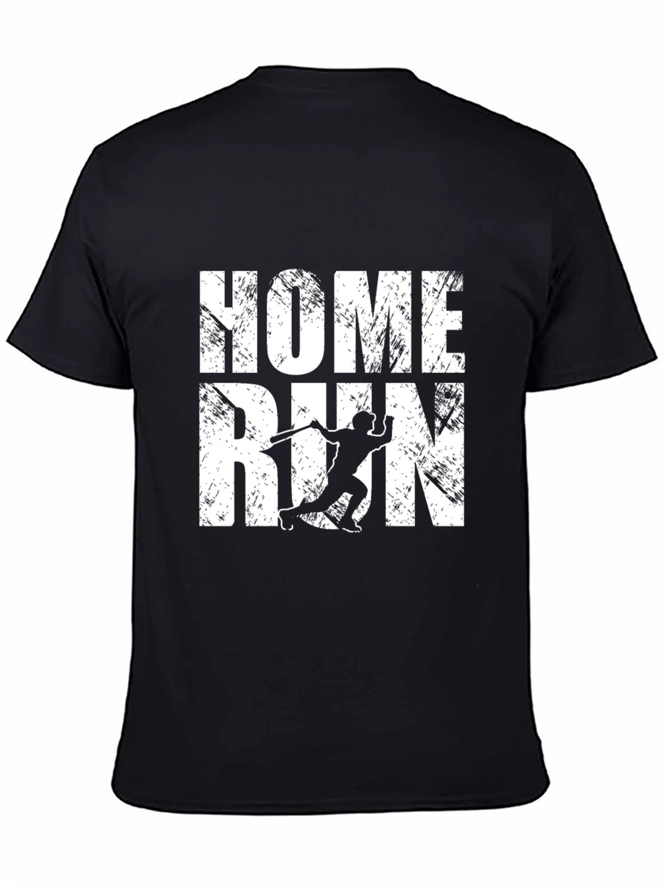 Home Run Baseball Graphic Tee - Black