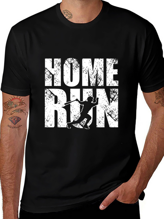 Home Run Baseball Graphic Tee - Black