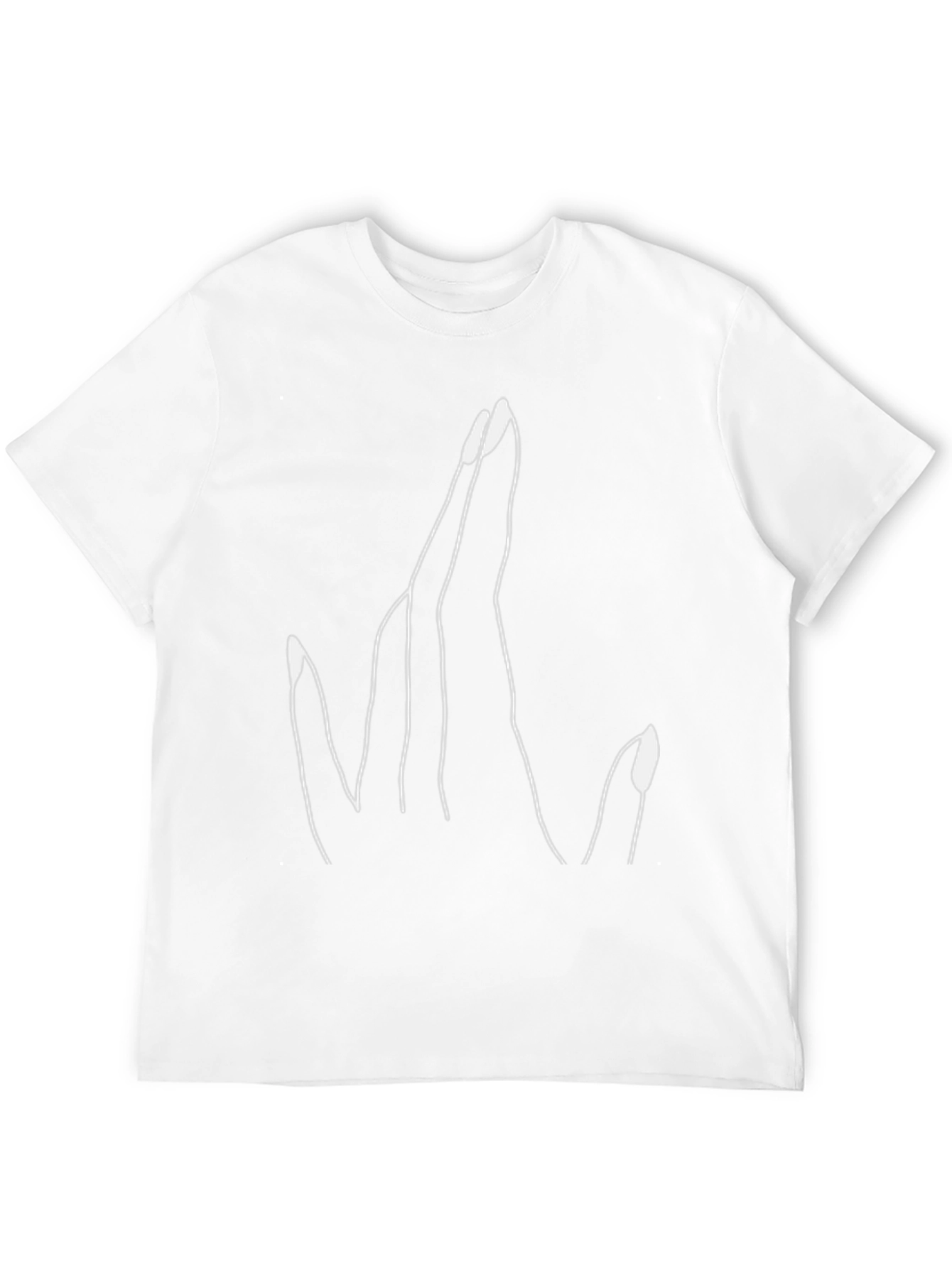Statement Hand Gesture Graphic Black T-Shirt
