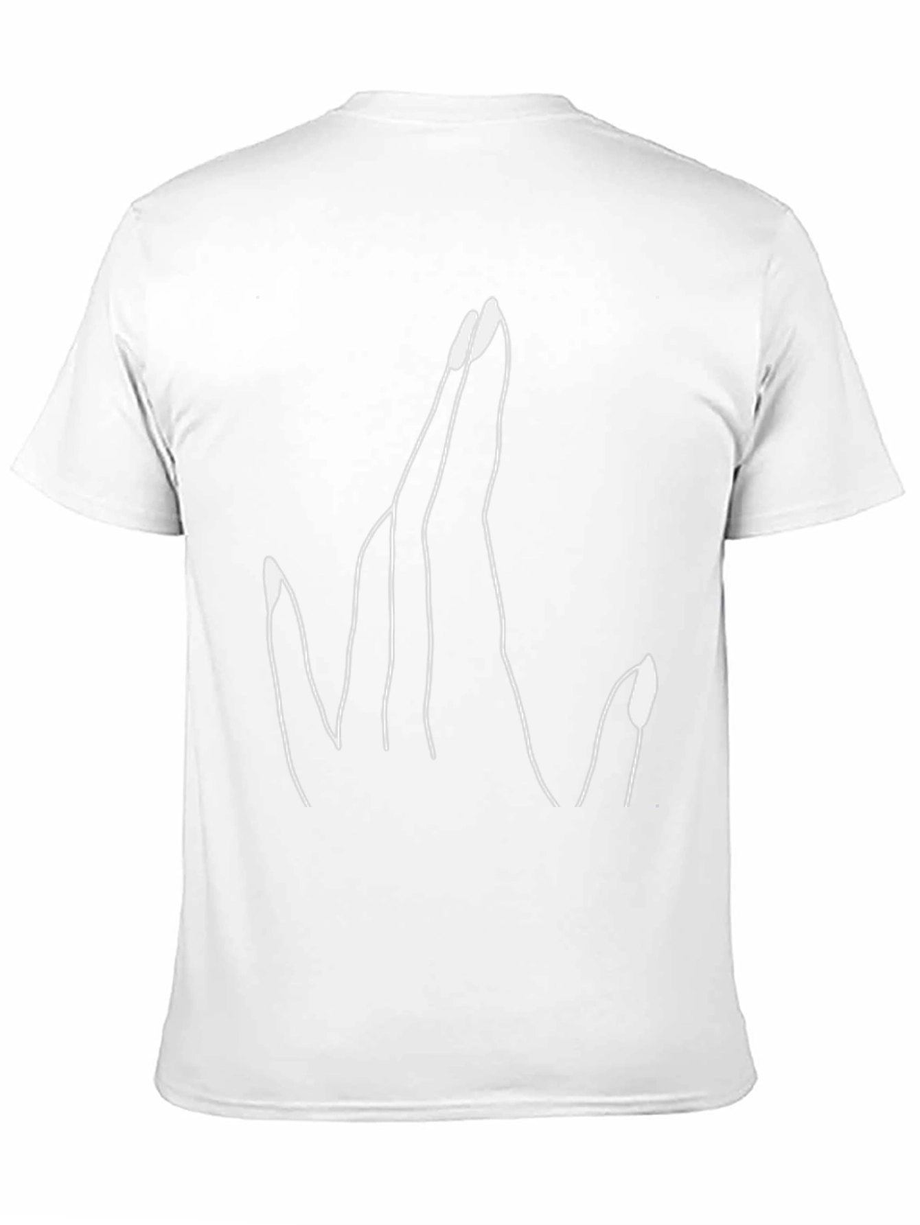 Statement Hand Gesture Graphic Black T-Shirt