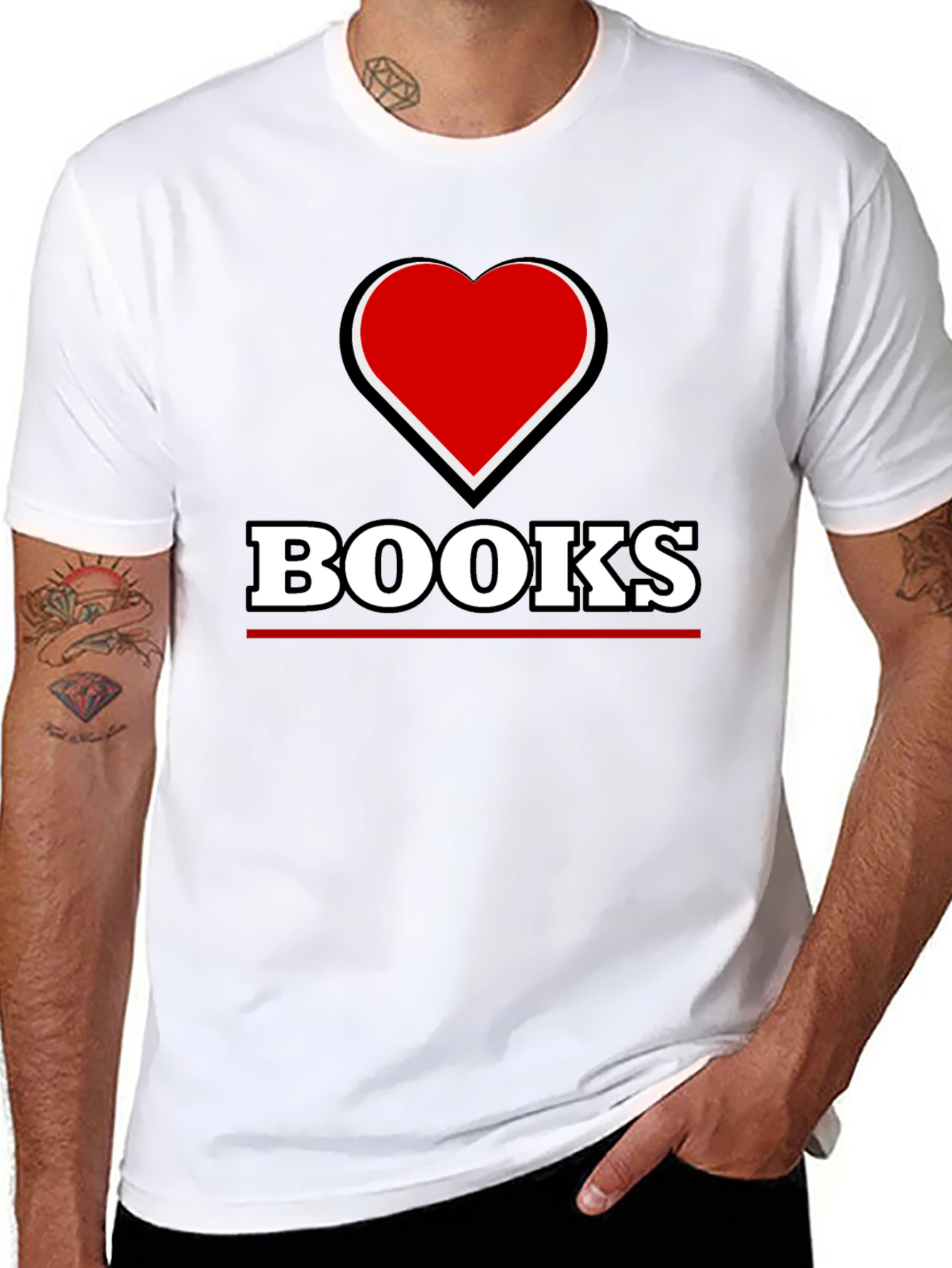 I Heart Books T-Shirt - Read in Style!