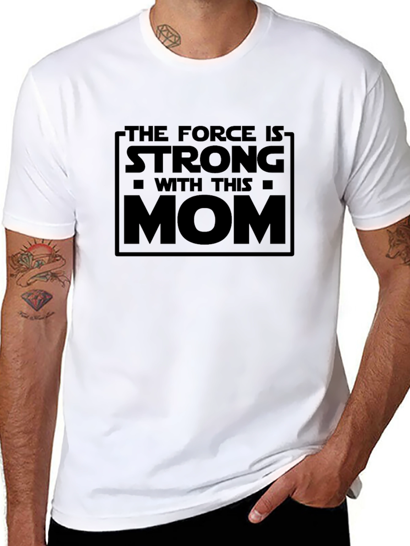Force is Strong Mom Graphic T-Shirt