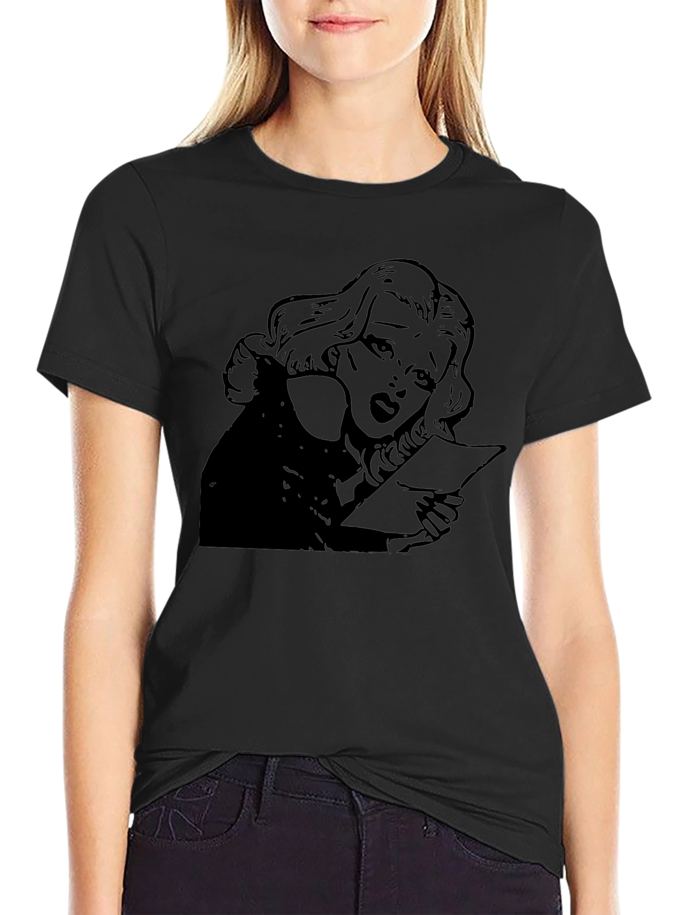 Graphic Tee - Woman Reading