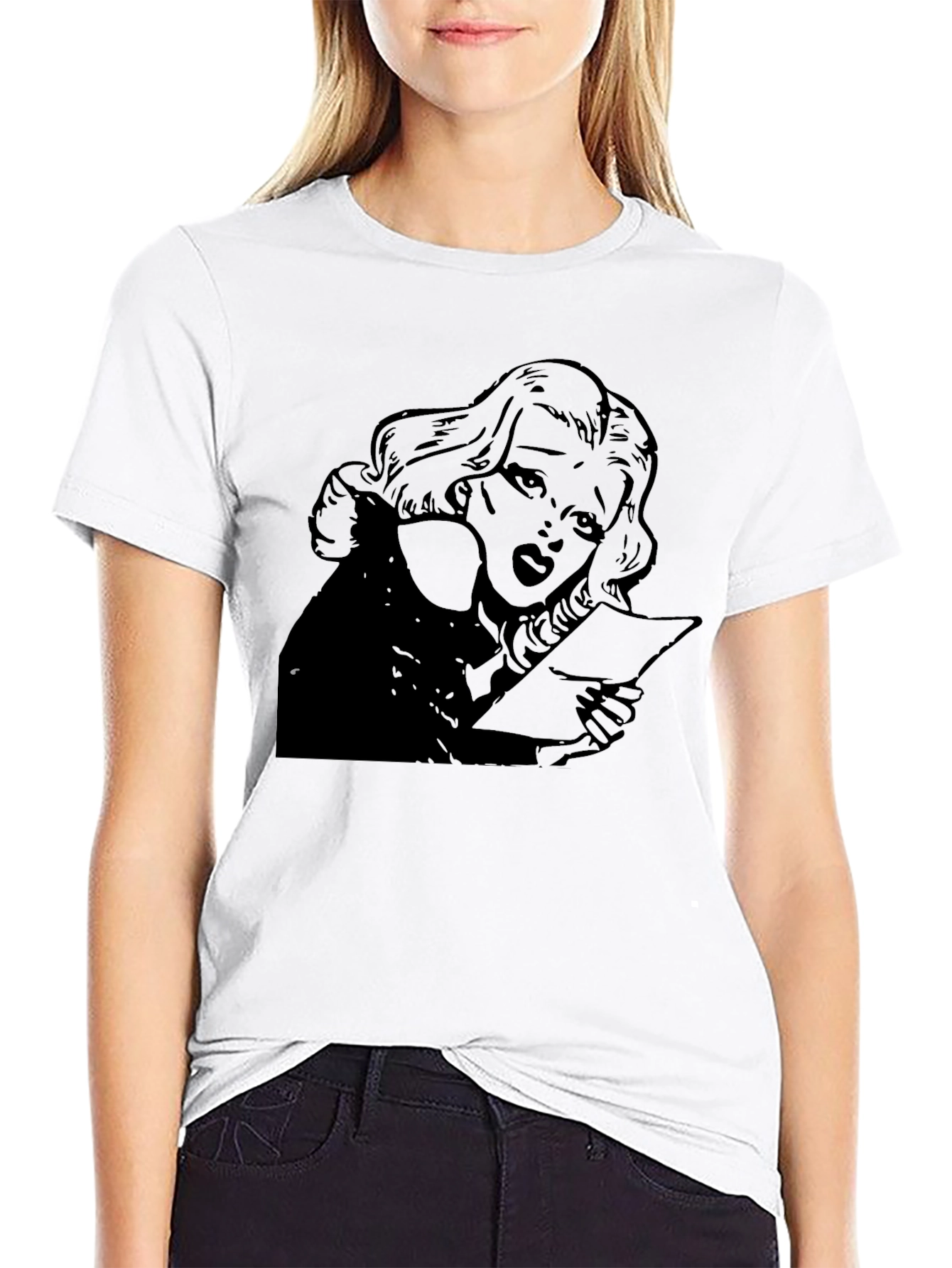 Graphic Tee - Woman Reading