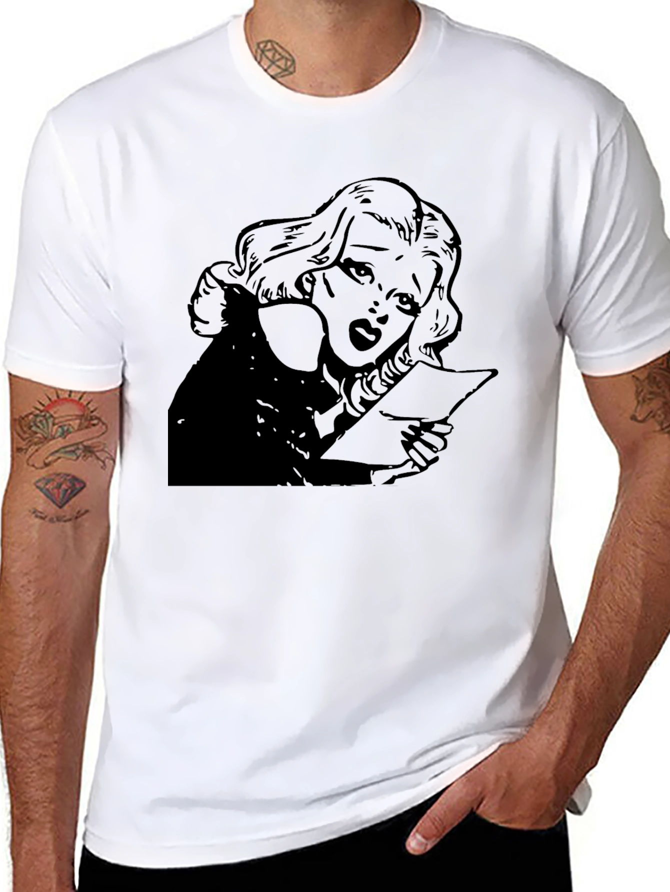 Graphic Tee - Woman Reading