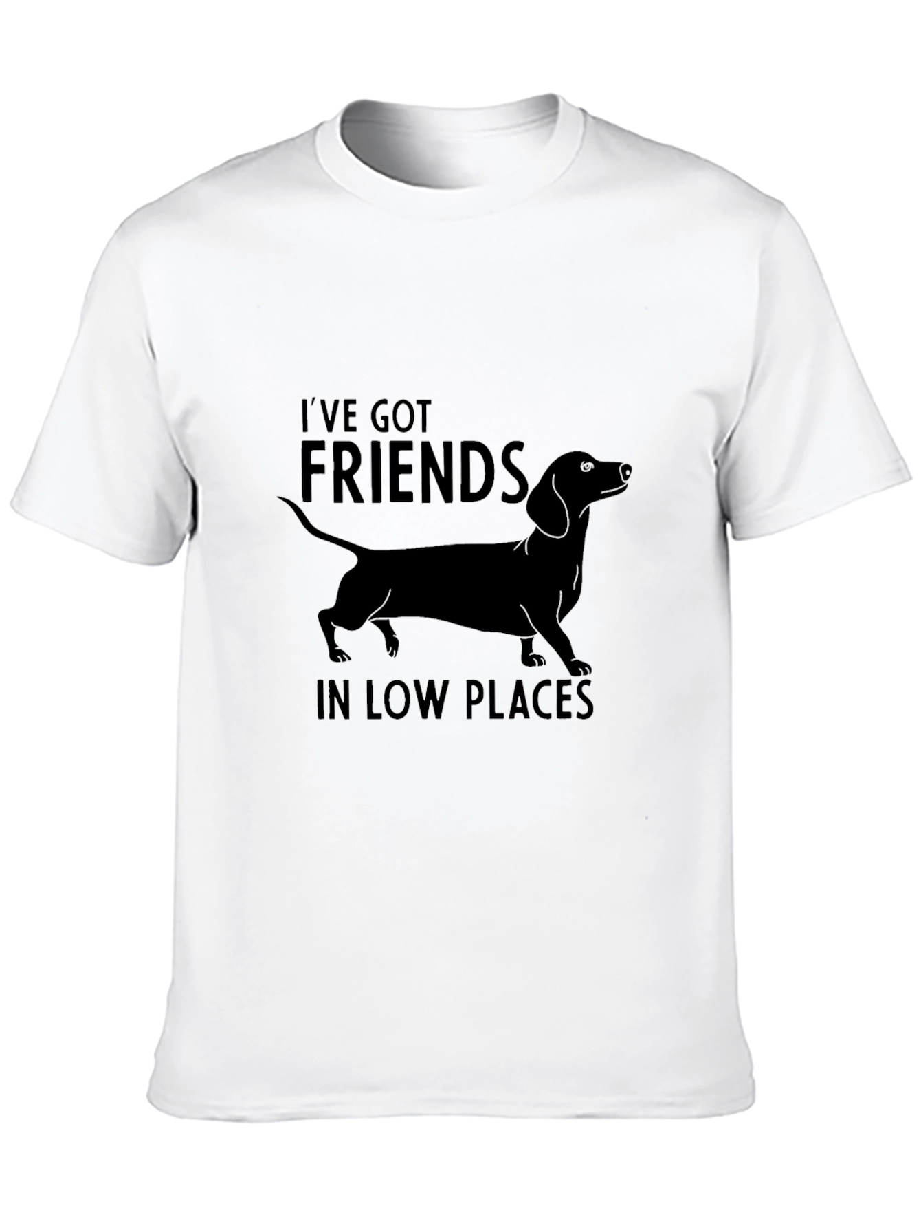 Dachshund Tee: Ive Got Friends in Low Places