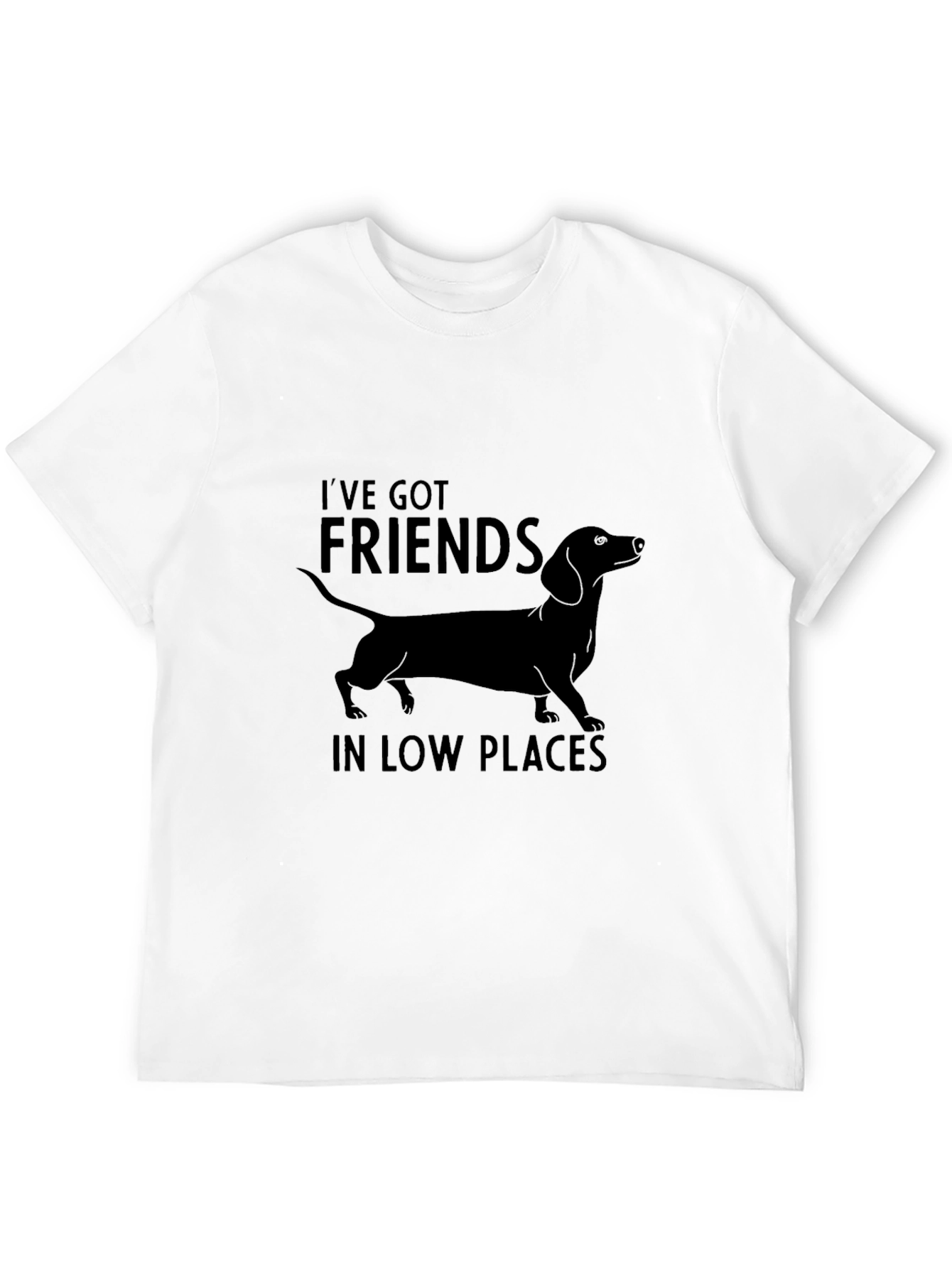 Dachshund Tee: Ive Got Friends in Low Places