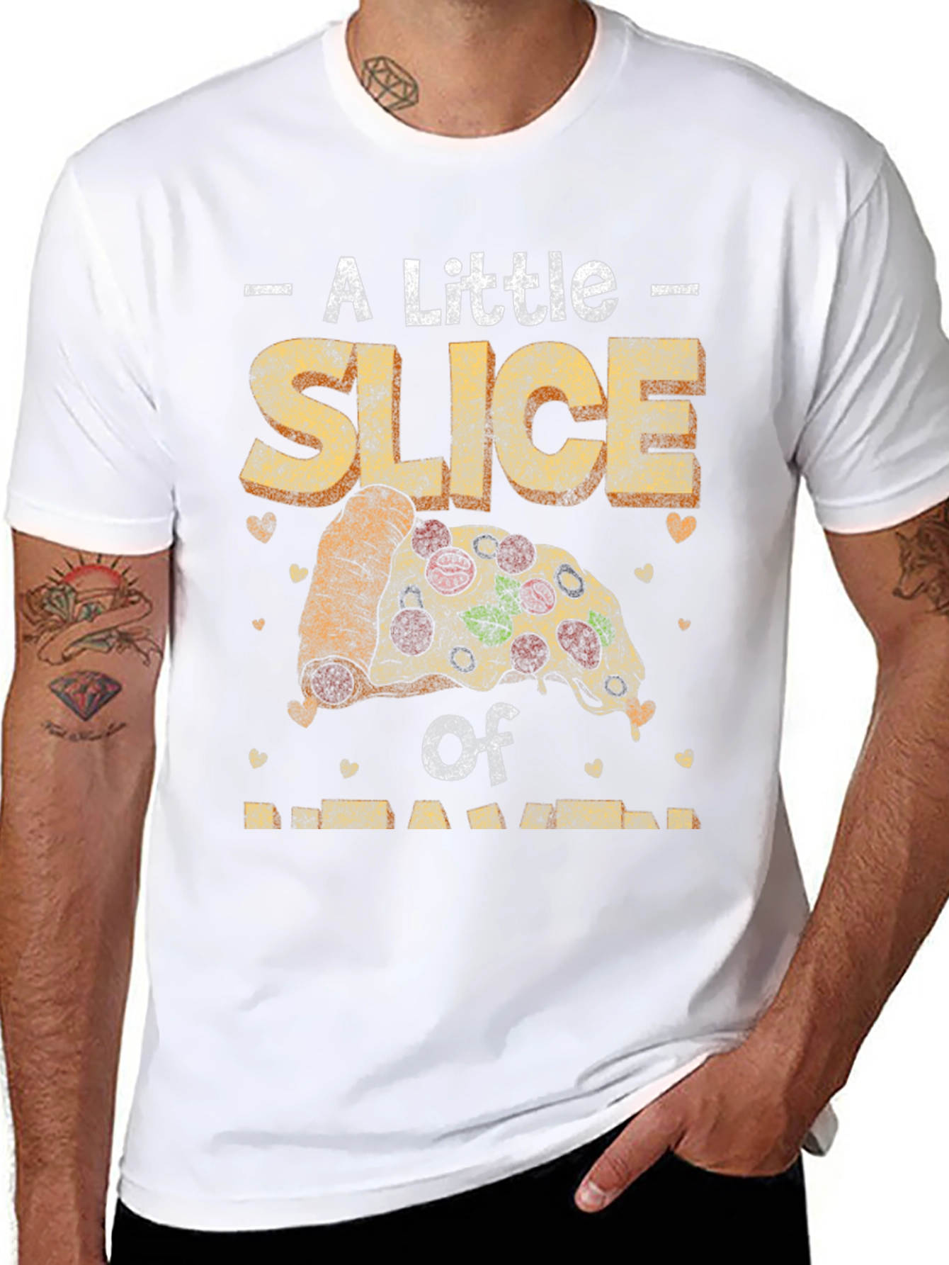 Pizza Slice Graphic Tee - Foodie T-Shirt