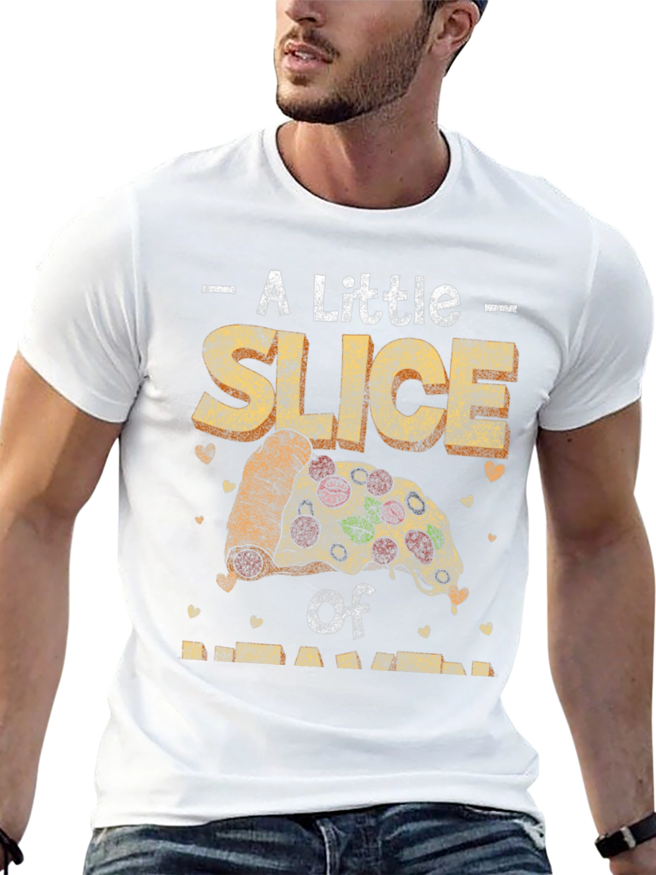 Pizza Slice Graphic Tee - Foodie T-Shirt