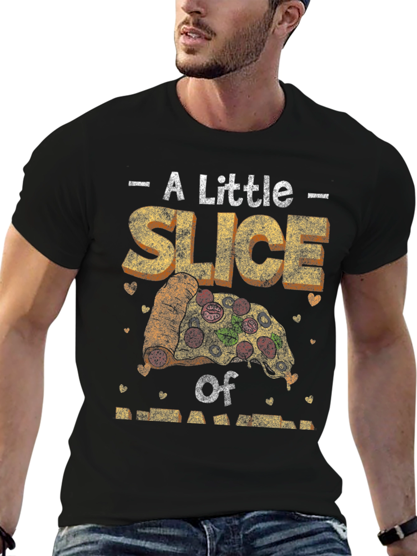 Pizza Slice Graphic Tee - Foodie T-Shirt