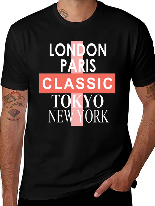 Classic Cities T-Shirt - London Paris Tokyo New York