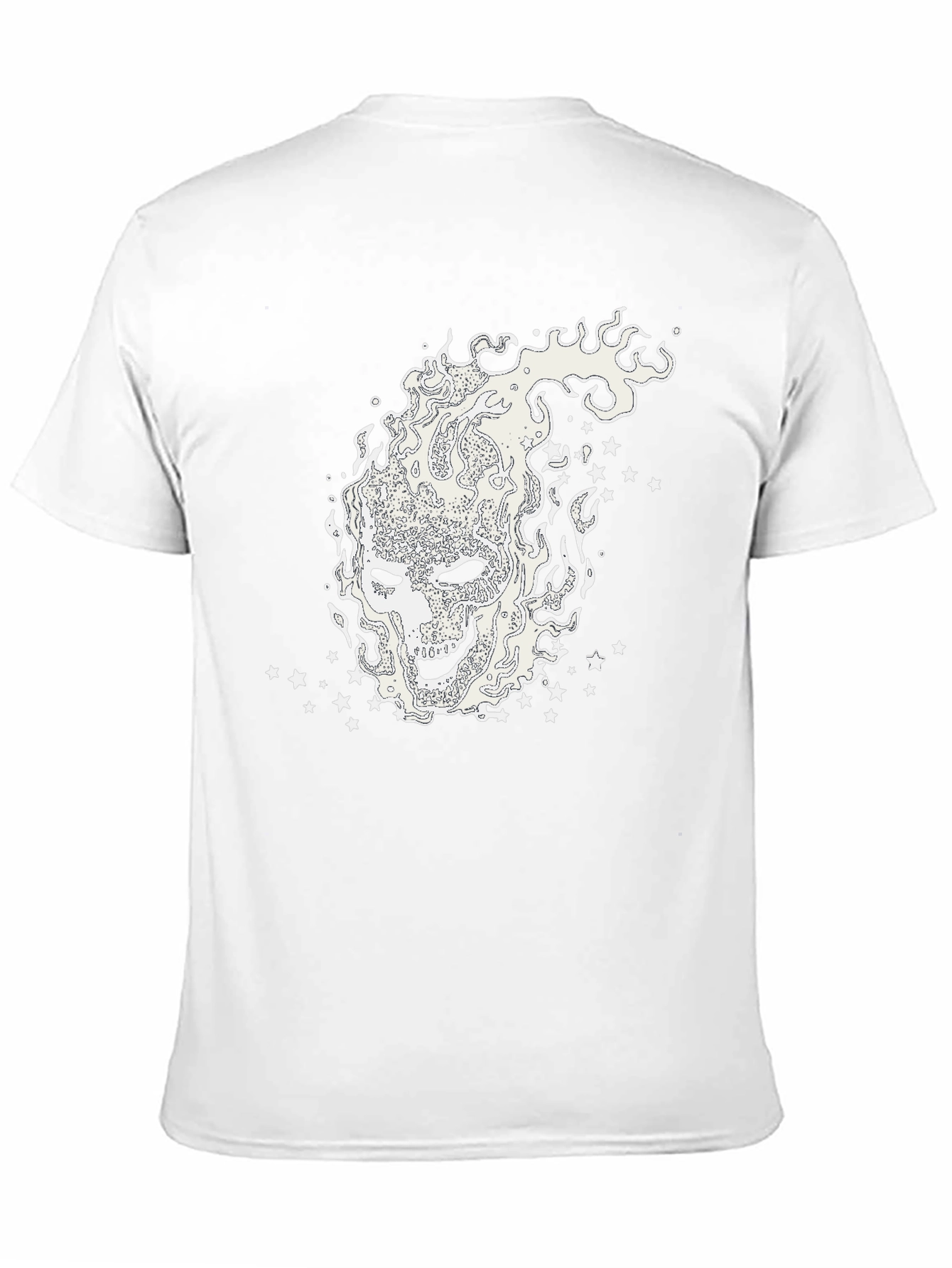 Mystic Flames Graphic Tee - Black Cotton Shirt