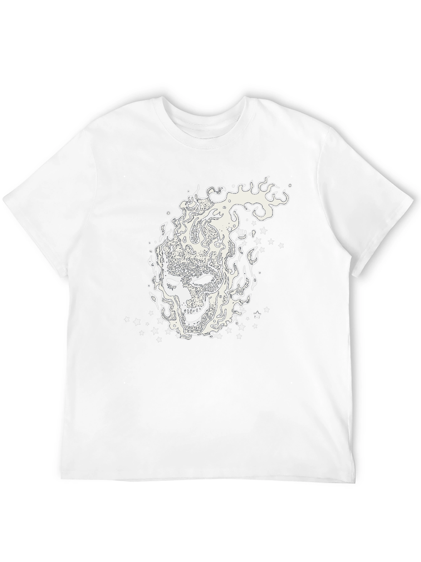 Mystic Flames Graphic Tee - Black Cotton Shirt