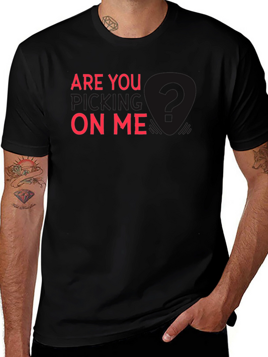 Are You On Me? Graphic Tee - Black Cotton T-Shirt