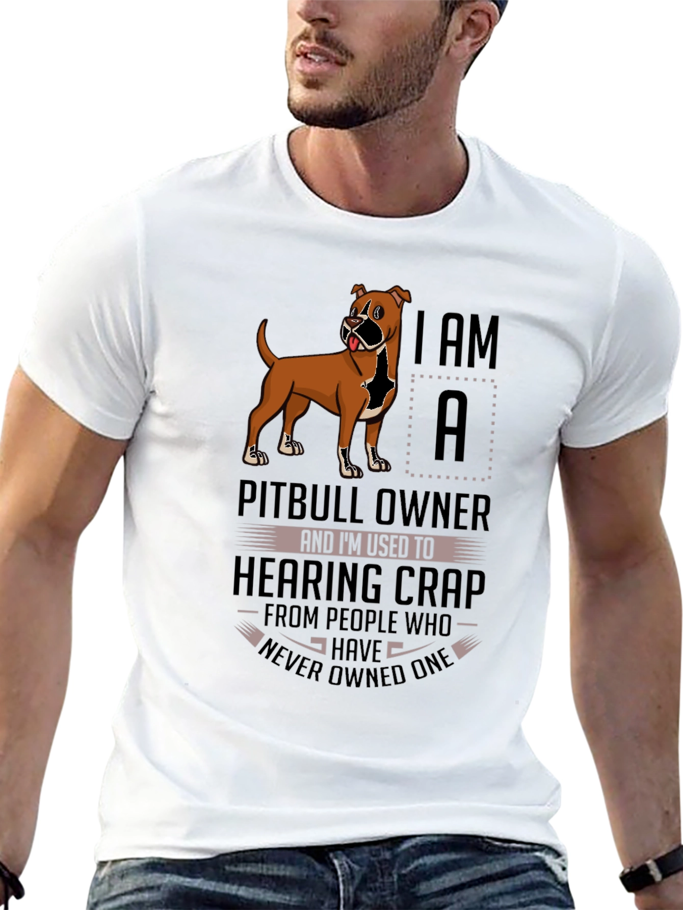 Pitbull Owner T-Shirt: Funny Dog Lover Tee