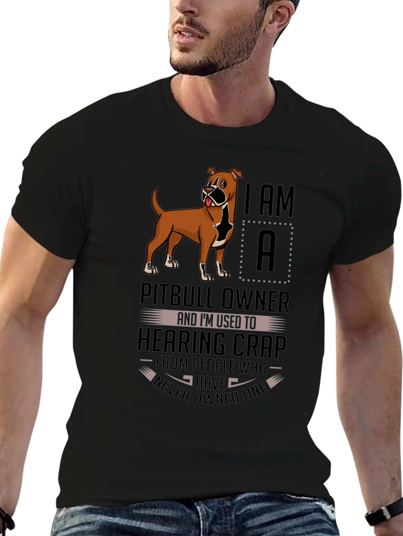 Pitbull Owner T-Shirt: Funny Dog Lover Tee