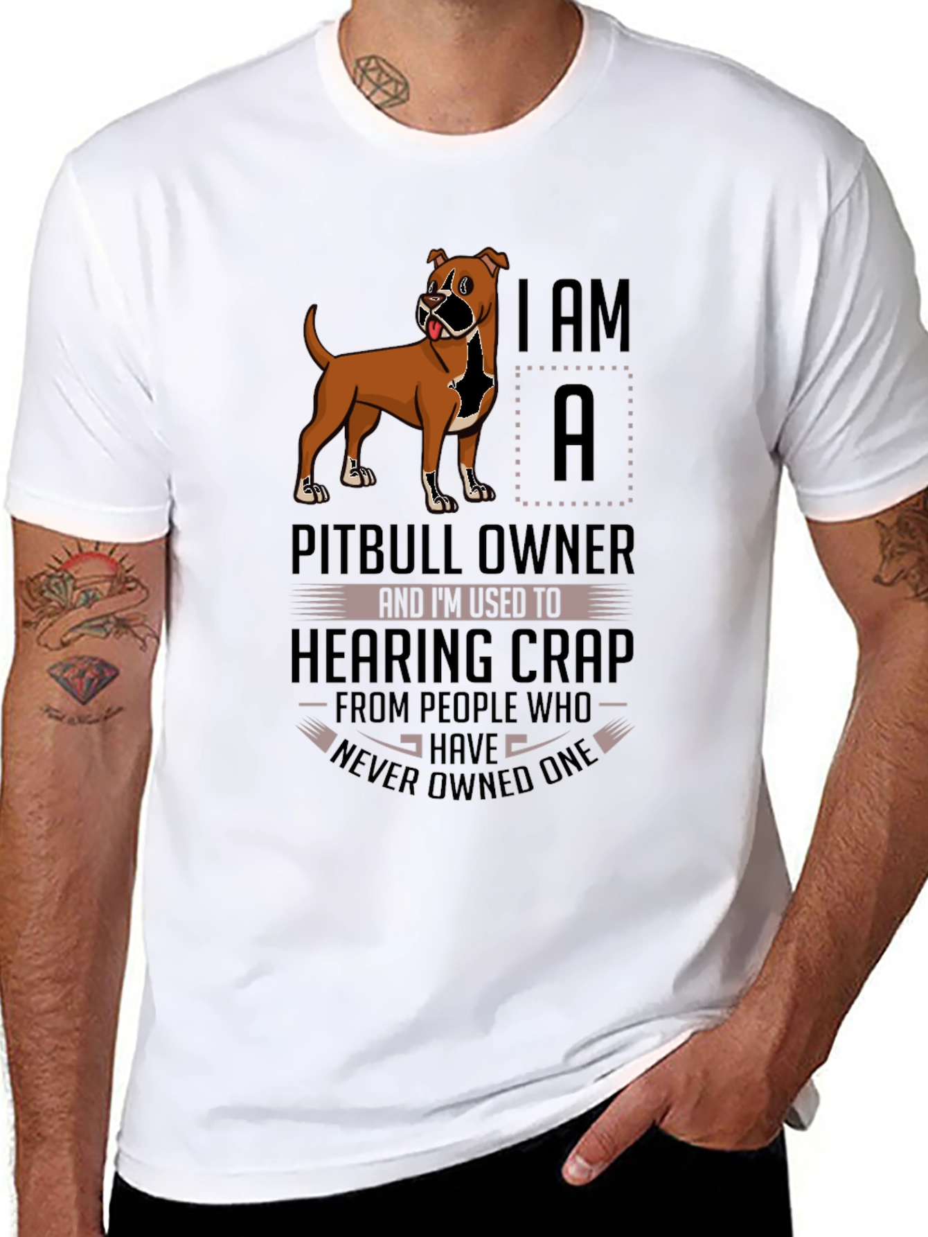 Pitbull Owner T-Shirt: Funny Dog Lover Tee