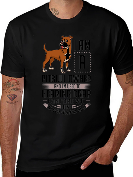 Pitbull Owner T-Shirt: Funny Dog Lover Tee