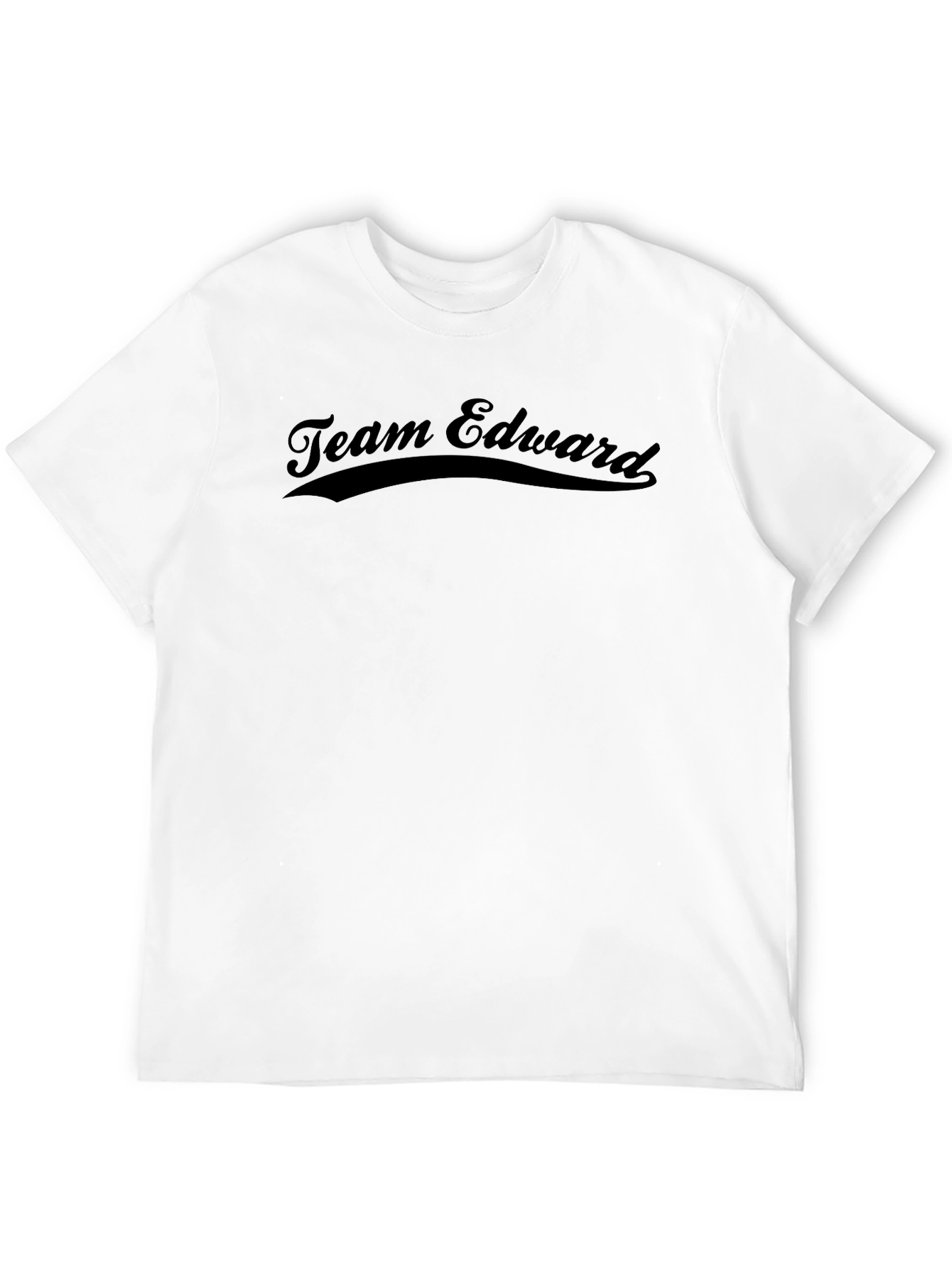 Team Edward Black Crew Neck T-Shirt