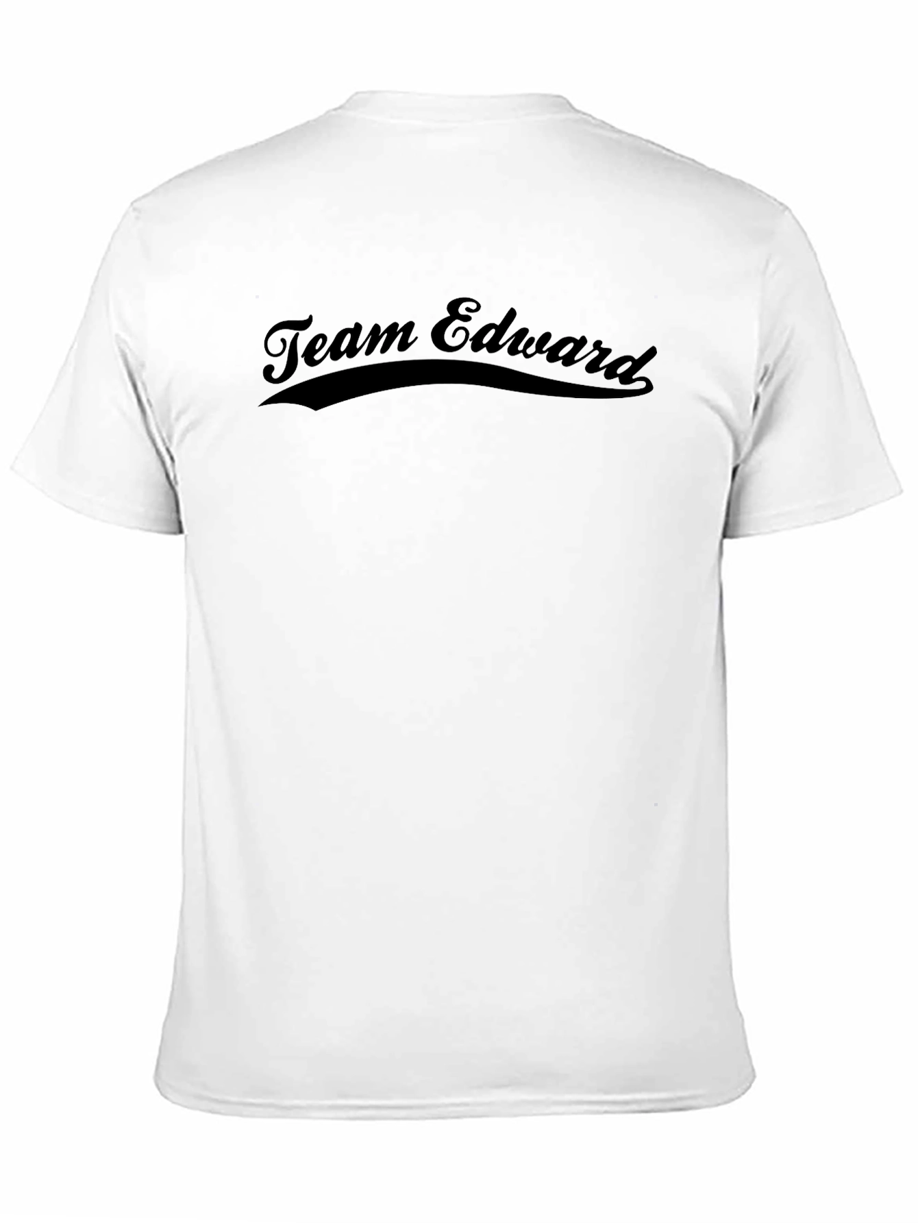 Team Edward Black Crew Neck T-Shirt