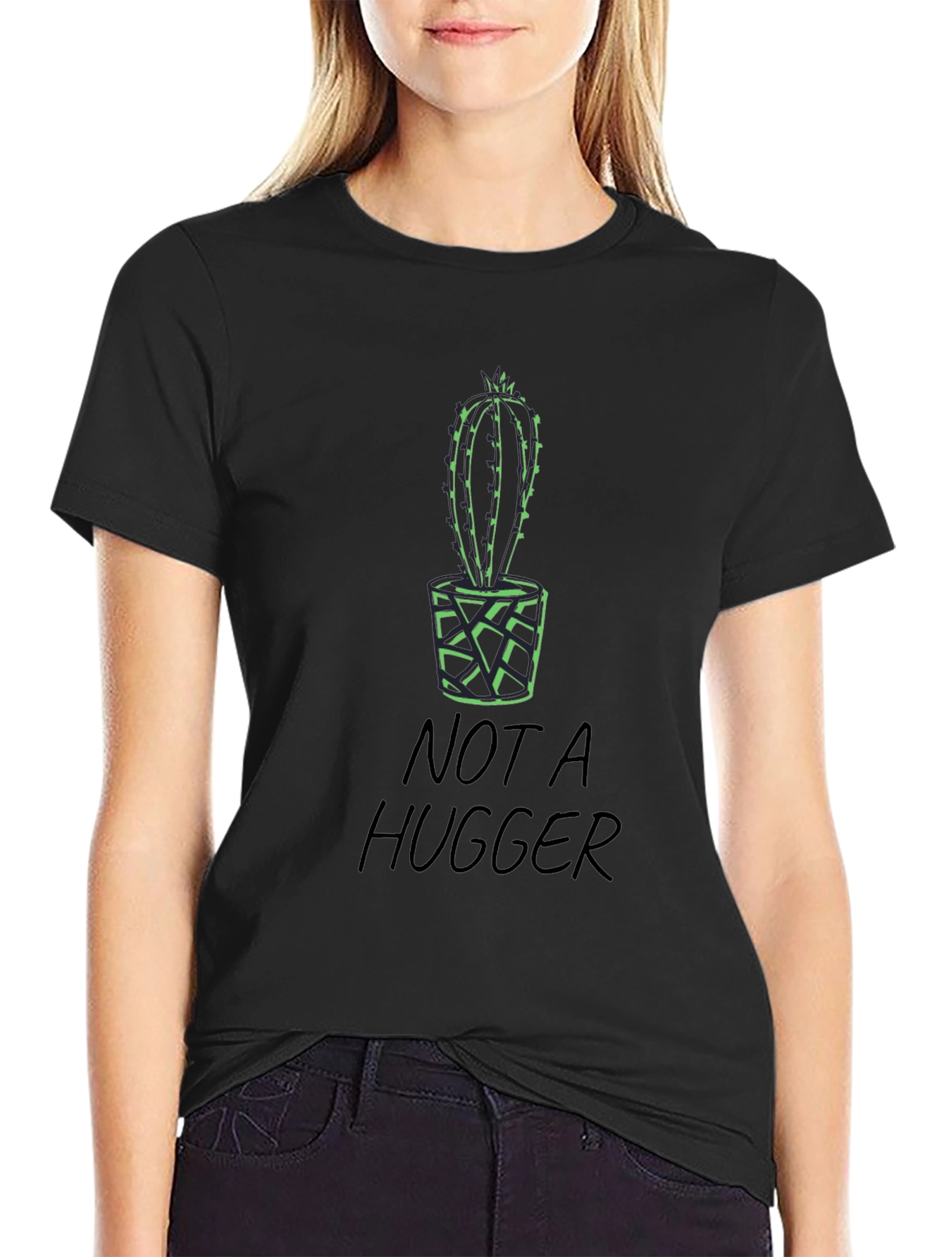 Not a Hugger Cactus Tee
