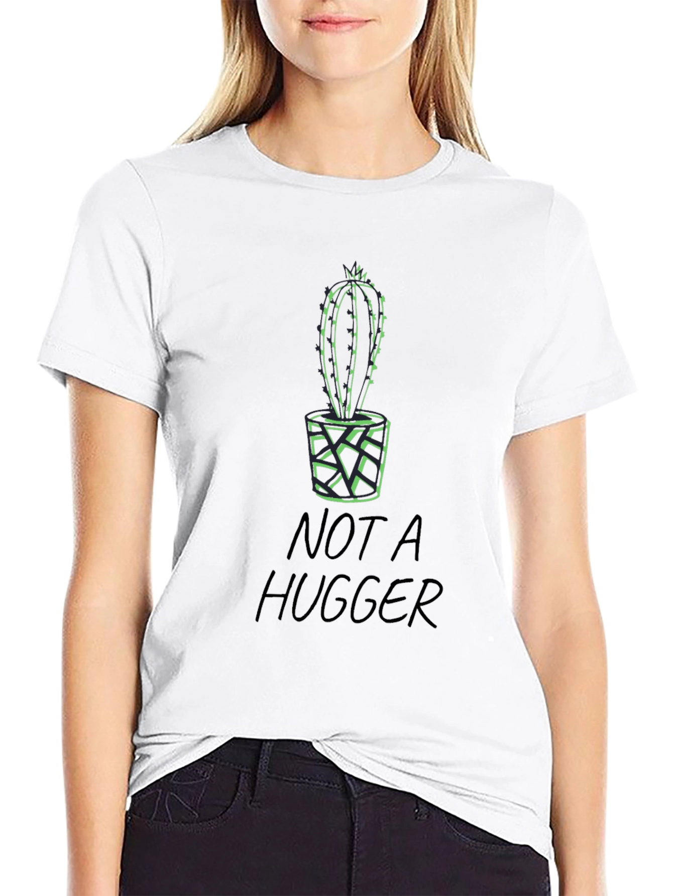 Not a Hugger Cactus Tee