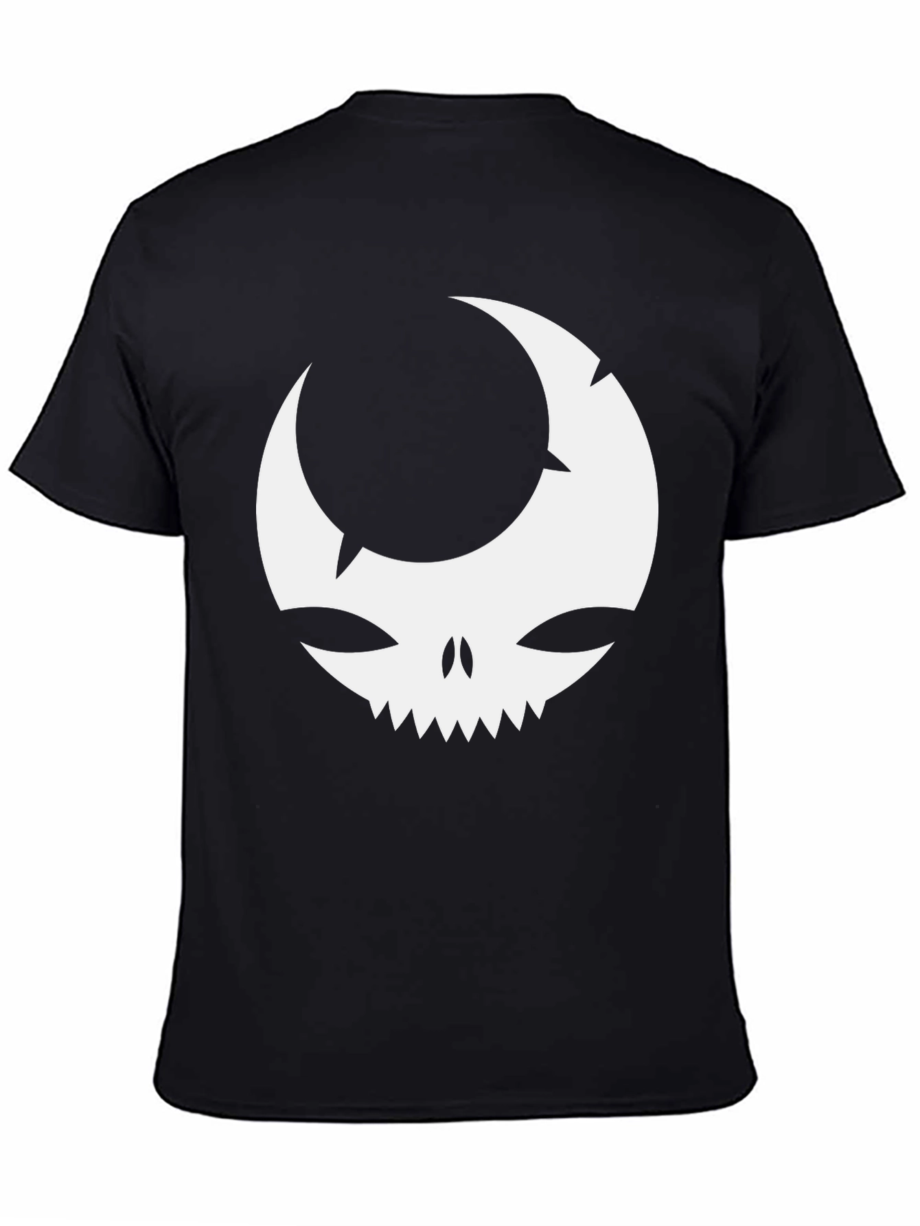 Moon Skull Graphic Black T-Shirt
